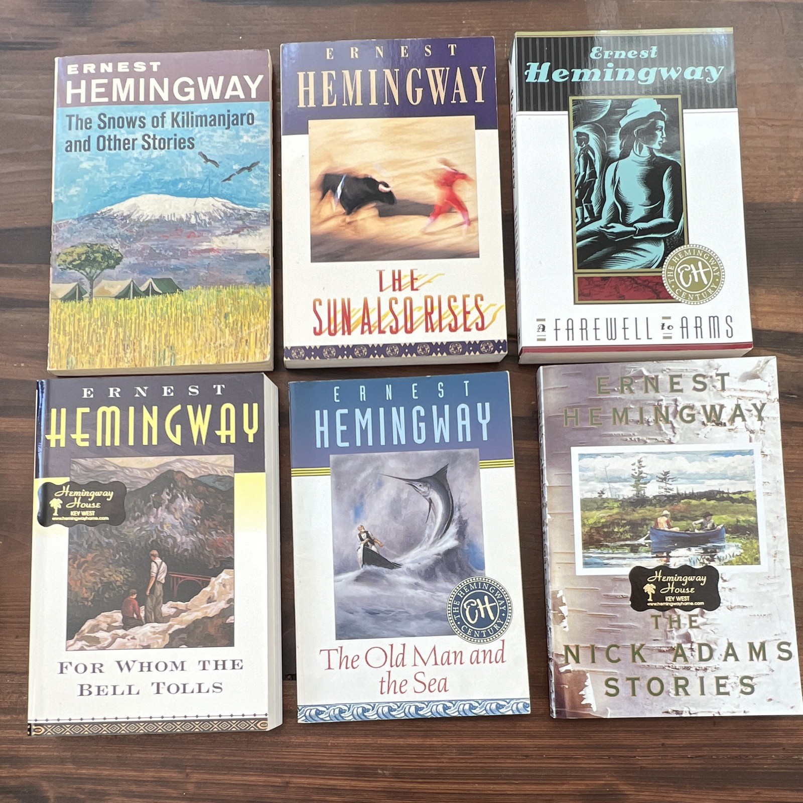 Ernest Hemingway Paperback Lot 6 Scribner Hemingway Library Sun Also Rises