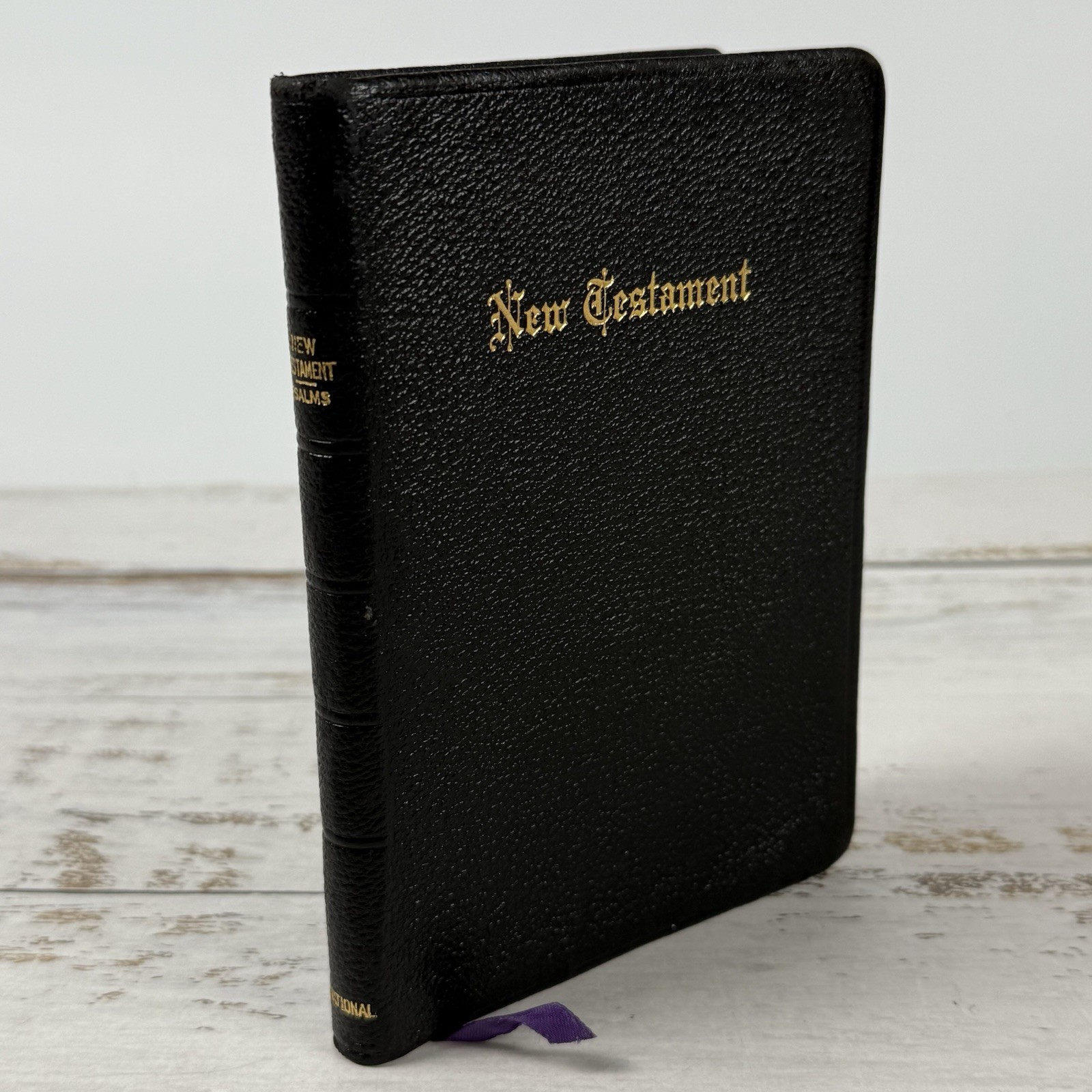 New Testament & Psalms ~ Self Pronouncing Edition National Bible Press Leather