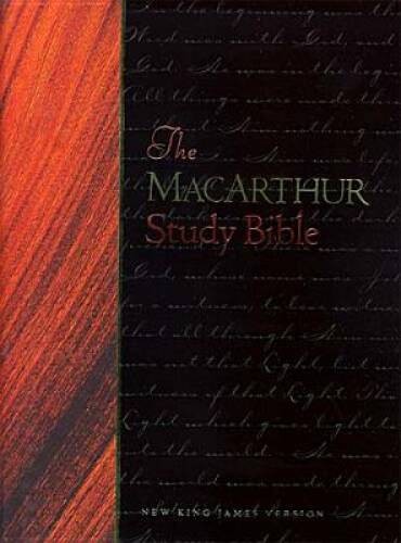 The Macarthur Study Bible (Black Bonded Leather) – Leather Bound – VERY GOOD