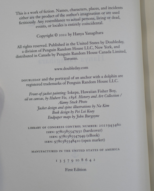 To Paradise Hanya Yanagihara 2022 Hardcover SIGNED FIRST EDITION