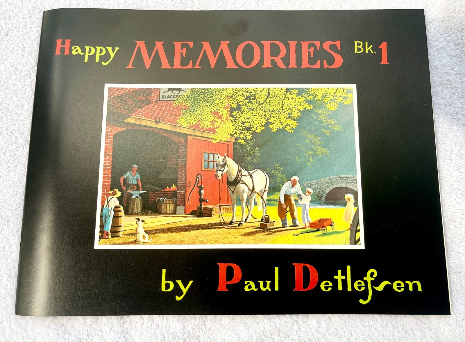 1977 Happy Memories By Paul Detlefsen 5 Prints 9″ X 12″ Inside Book # 1 NEW