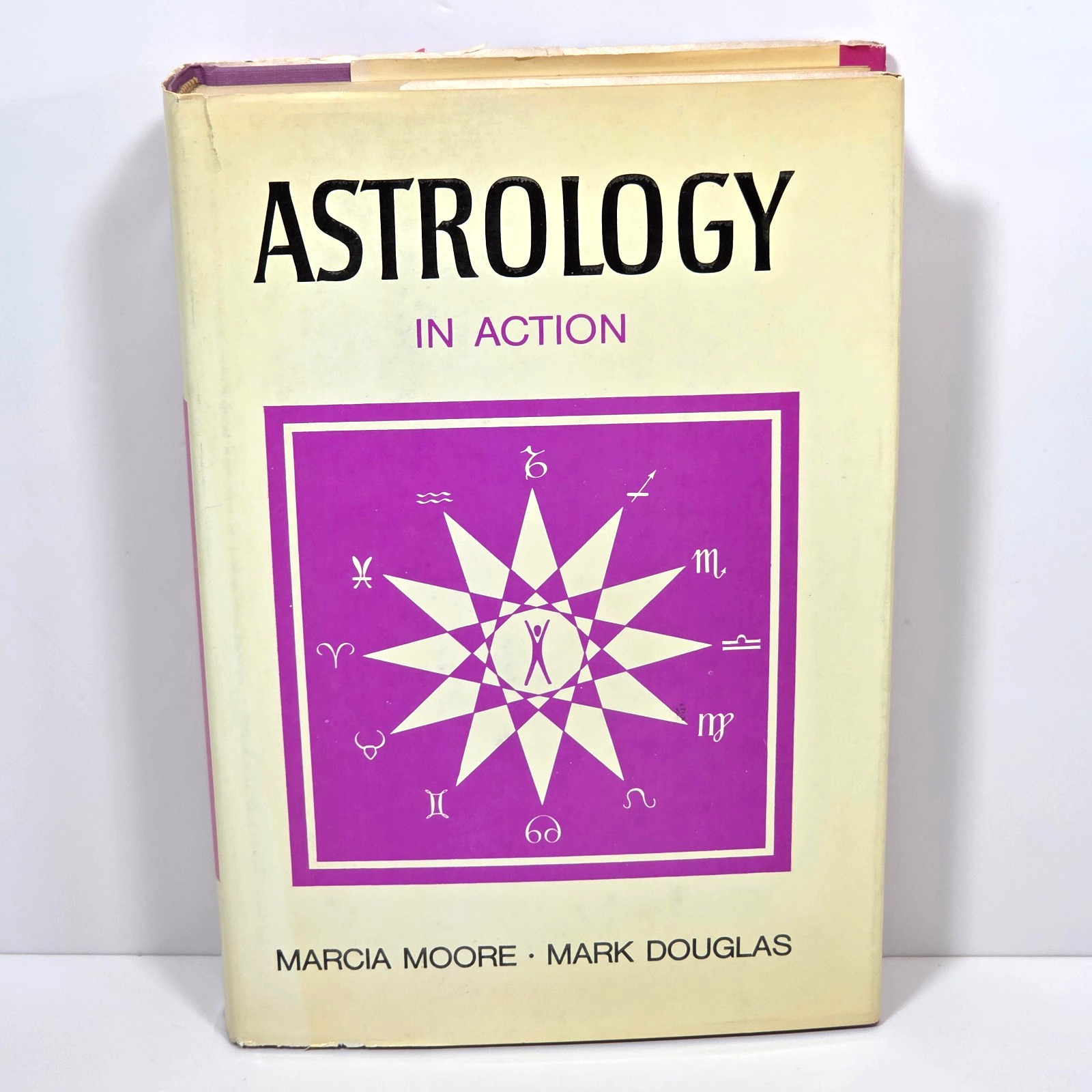 SIGNED Astrology in Action Marcia Moore Mark Douglas 1970 First Ed HCDJ Arcane