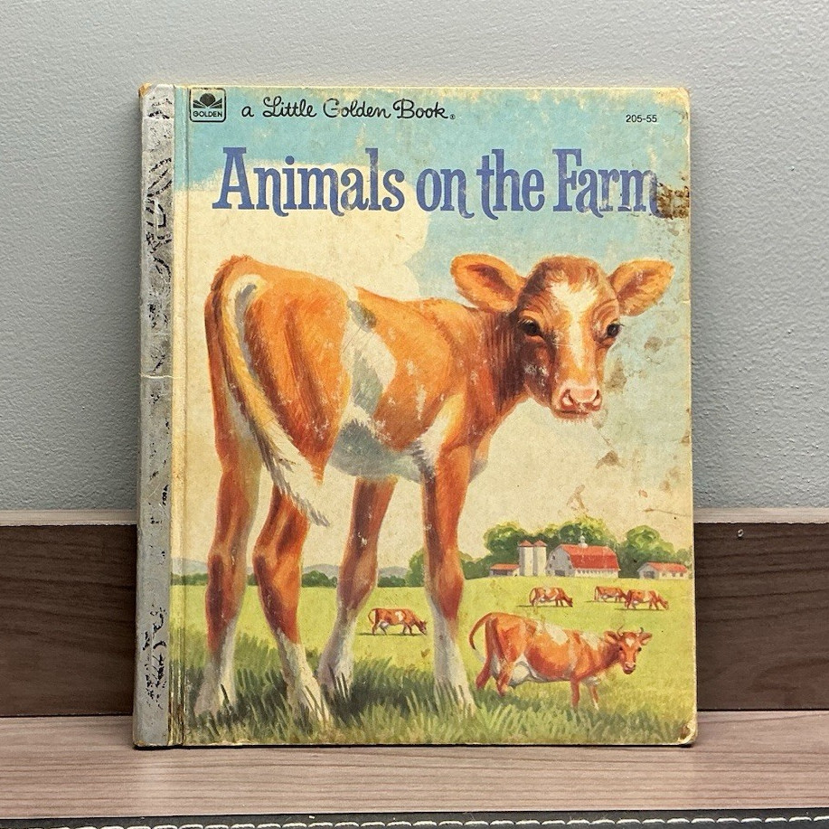 Little Golden Books Animals on the Farm HC Illustrated Ages 4-8