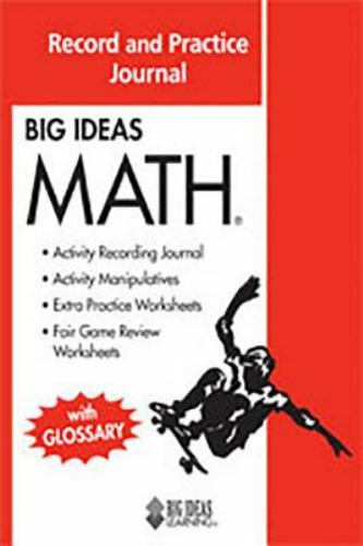 Big Ideas MATH: Common Core Record and Practice Journal Red