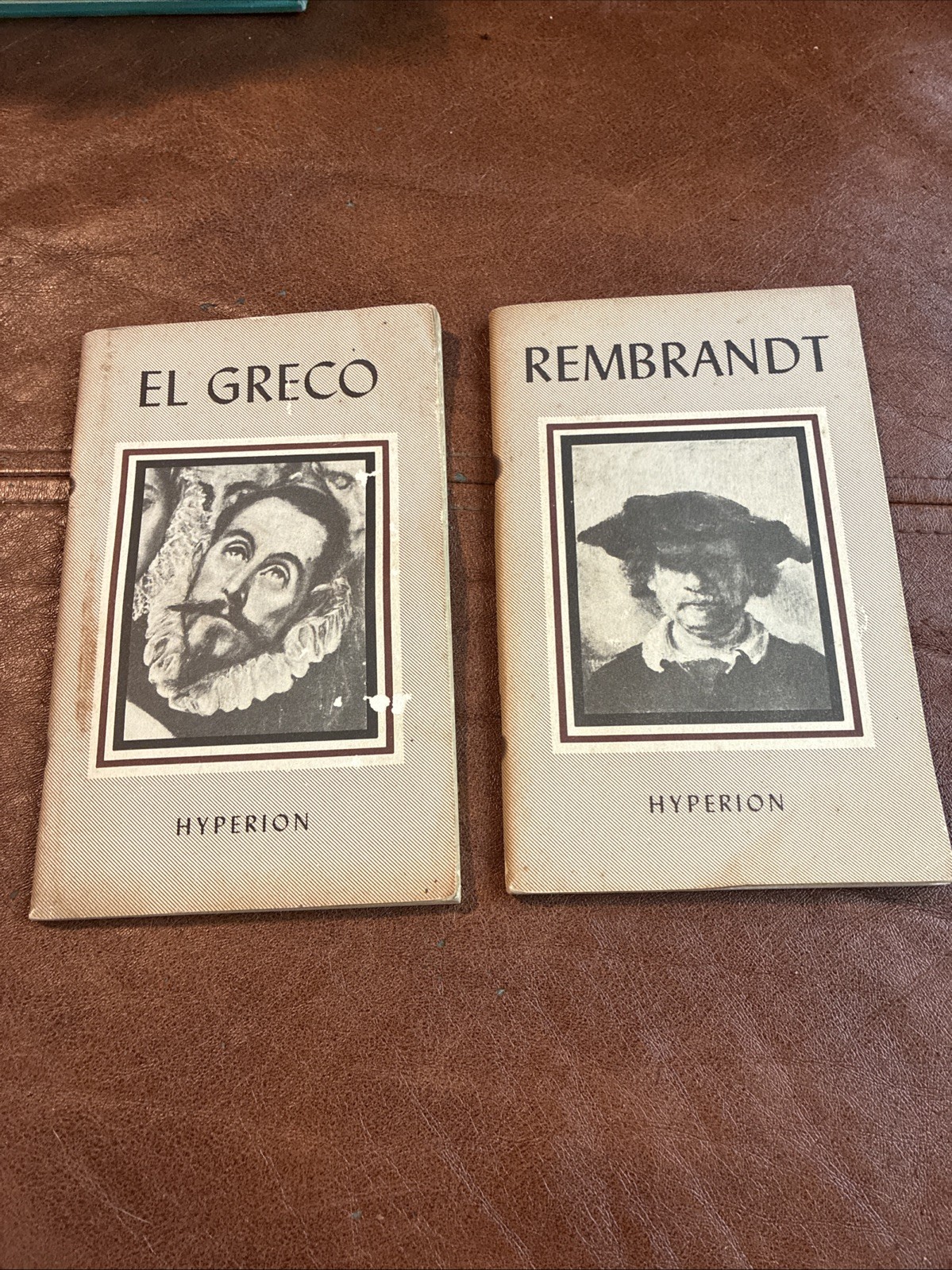 Vintage Art Books – Lot of 2 – El Greco & Rembrandt-Hyperion-1941