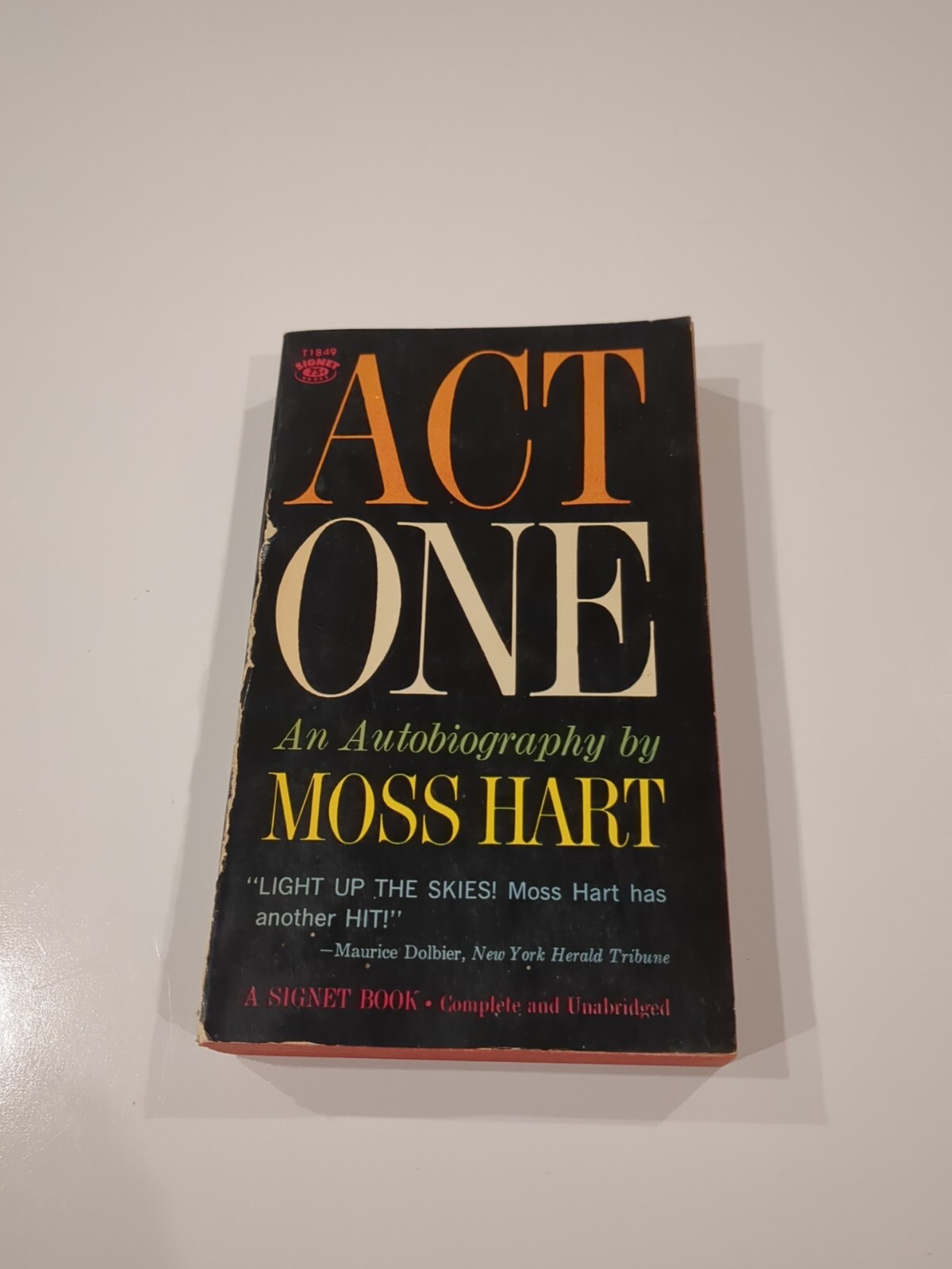 Act One; an Autobiography of Moss Hart, paperback 383 pages published by Signet