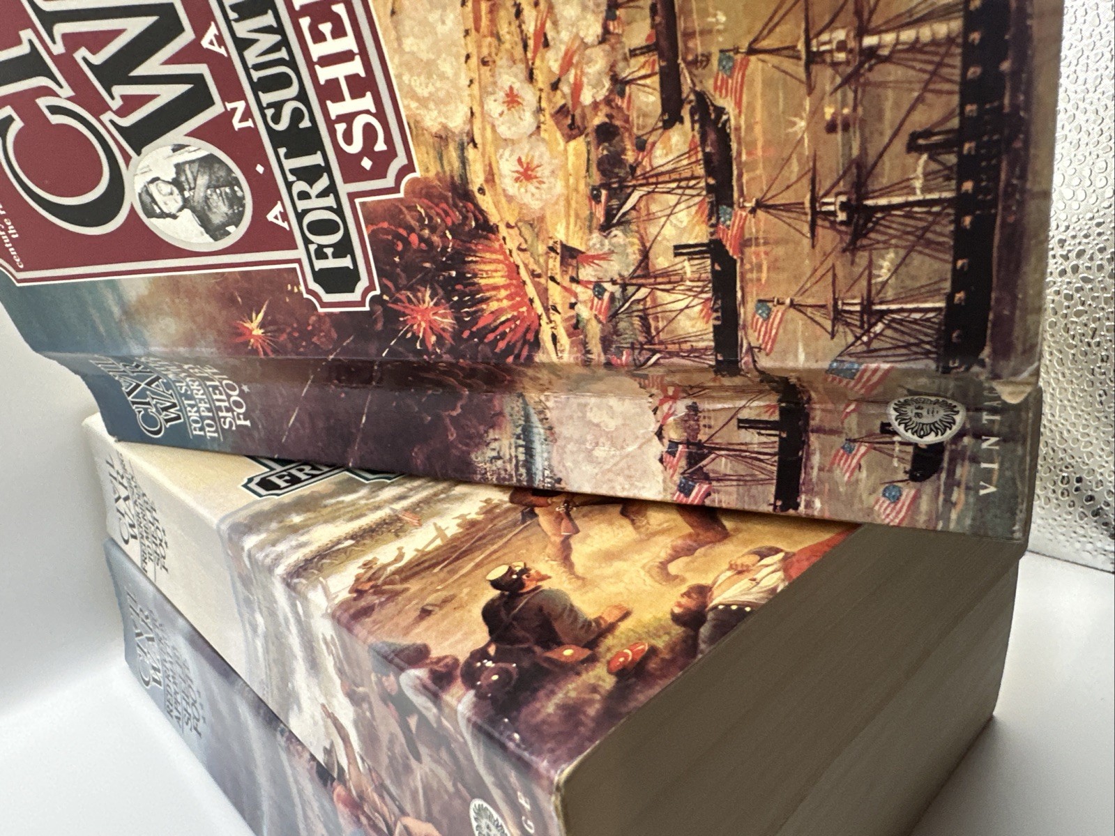 The Civil War : A Narrative – 3 Volume Set by Shelby Foote (Paperback, NO BOX)