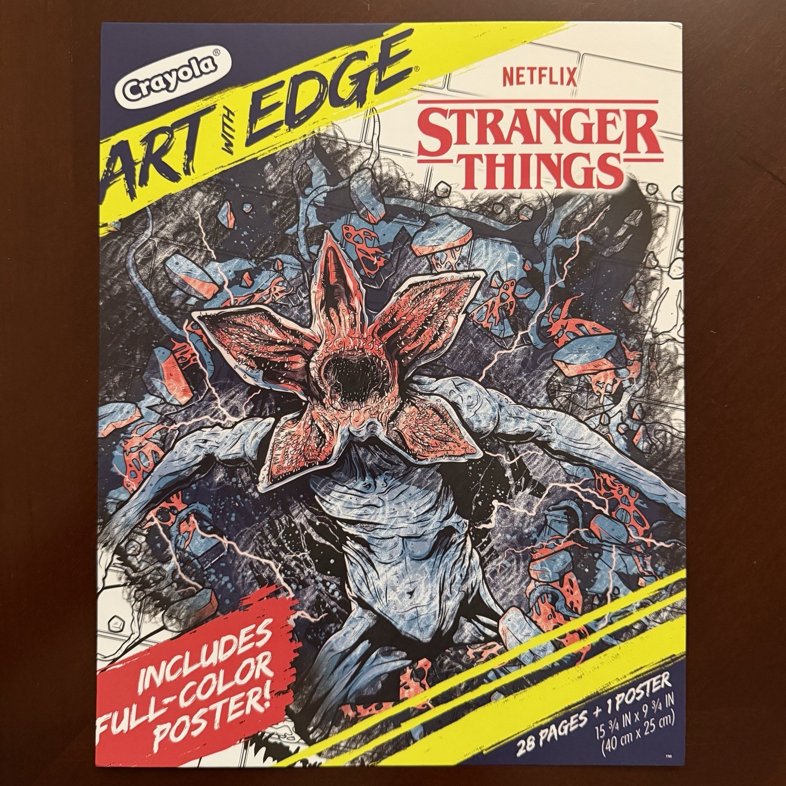 SEALED Stranger Things TV Show Crayola Art with Edge 28 Coloring Pages + Poster!