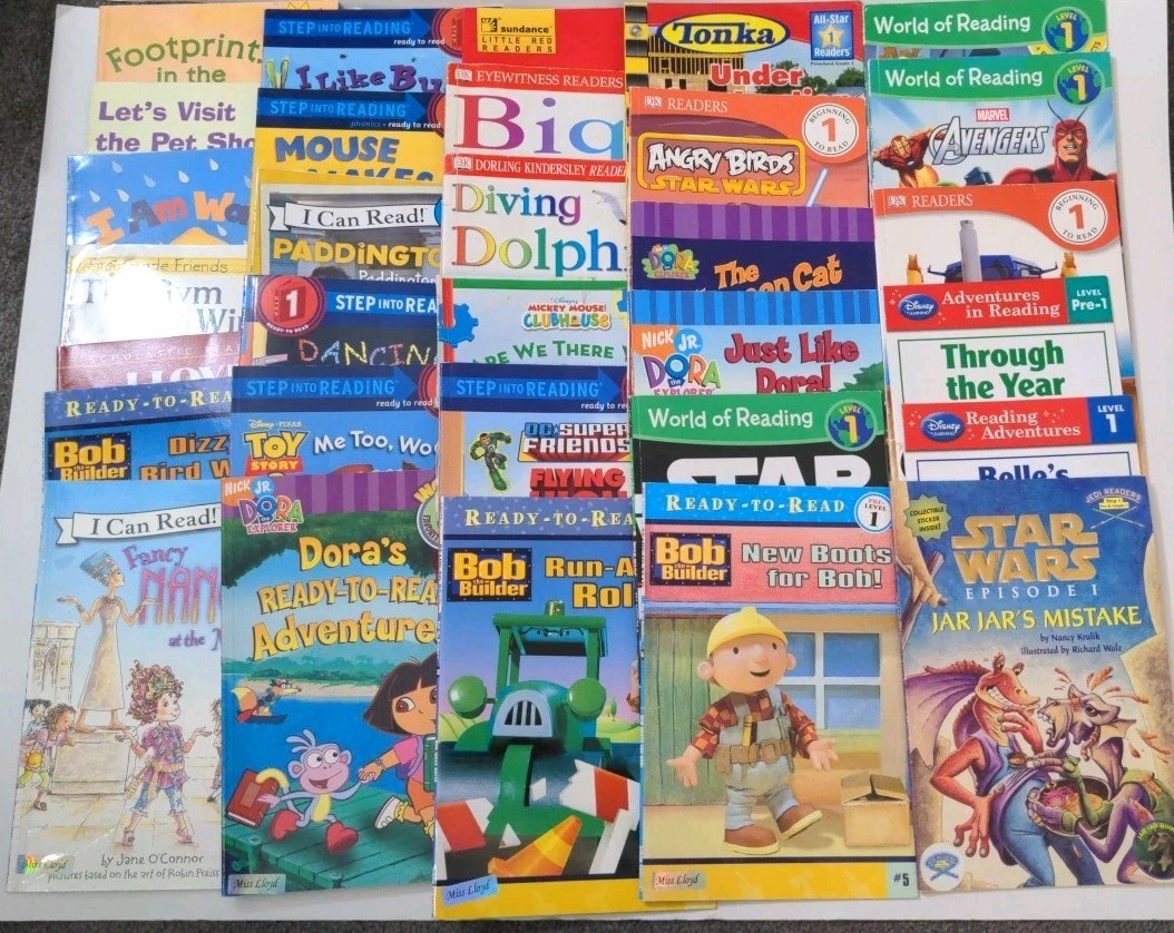 Mixed Lot of 31 Level 1 Ready To Read, I Can Read Hello Reader Step Into Reading