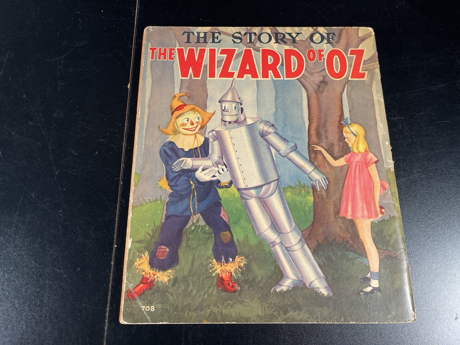 1939 The Story of The Wizard of OZ picture book Whitman USA 48 pages vintage B&W
