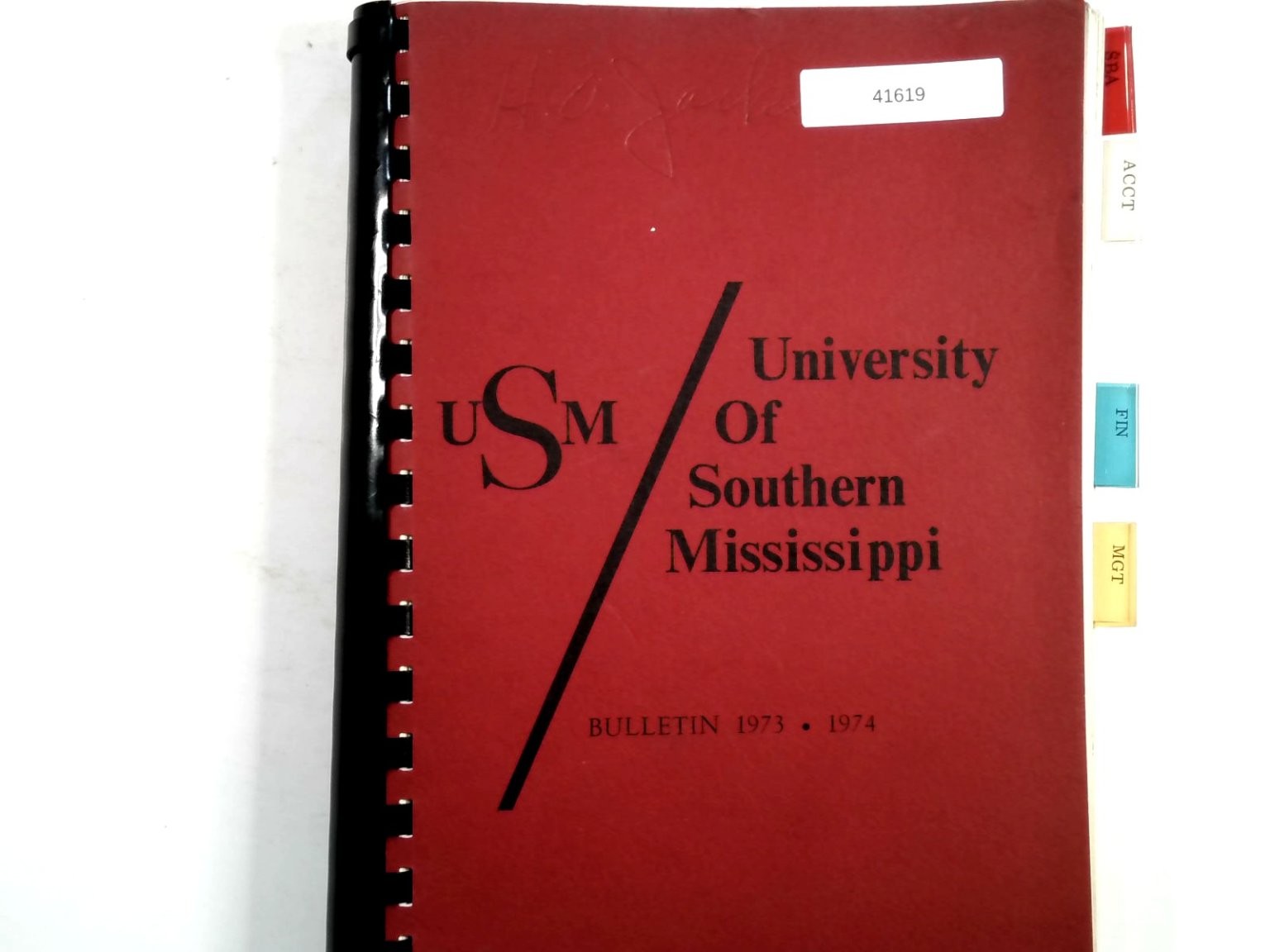USM Bulletin 1973-74 University of Southern Mississippi Catalog Hattiesburg MS