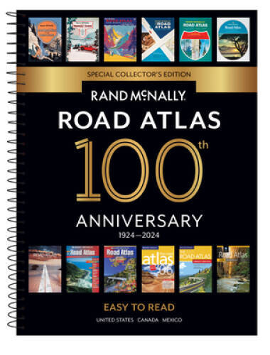 Rand McNally 2024 Midsize Easy to Read – 100th Anniversary Collectors – GOOD