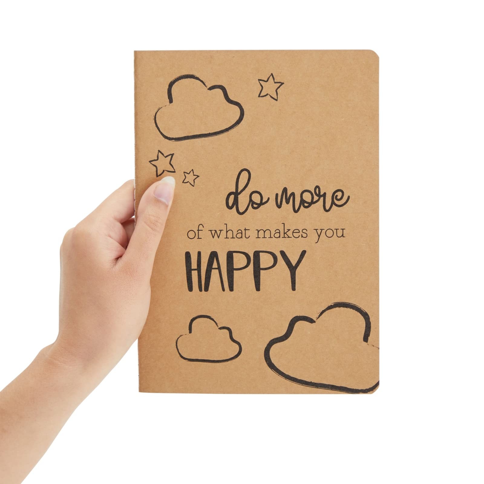 Inspirational Notebooks Set – 8 Pack A5 (5.8 x 8.3 in) Kraft Paper Lined – Bu…