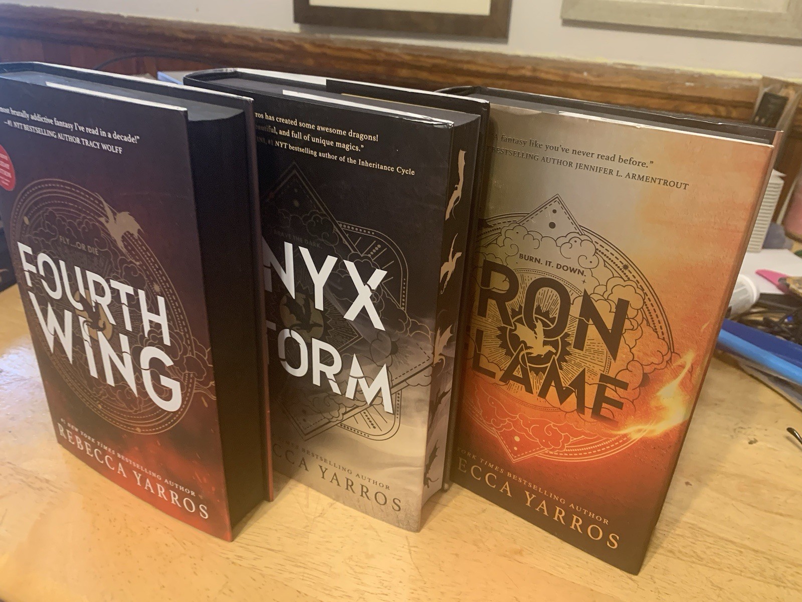 Rebecca Yarros THE EMPYREAN Complete Series Set 1-3 Lot of 3 ALL Hardcover Books