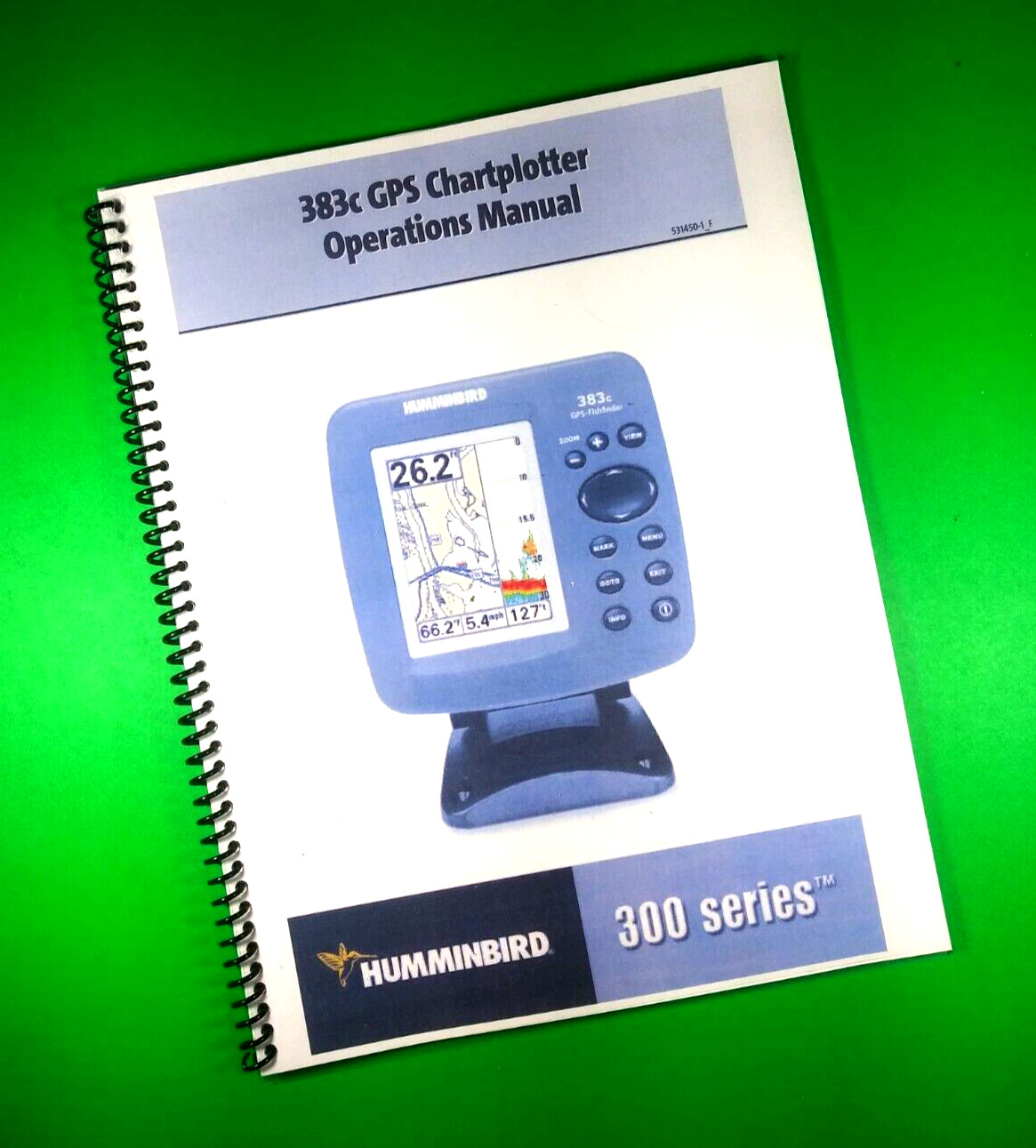 Owners Manual for Humminbird 383c GPS Chartplotter 118 Pages W/Clear Covers!