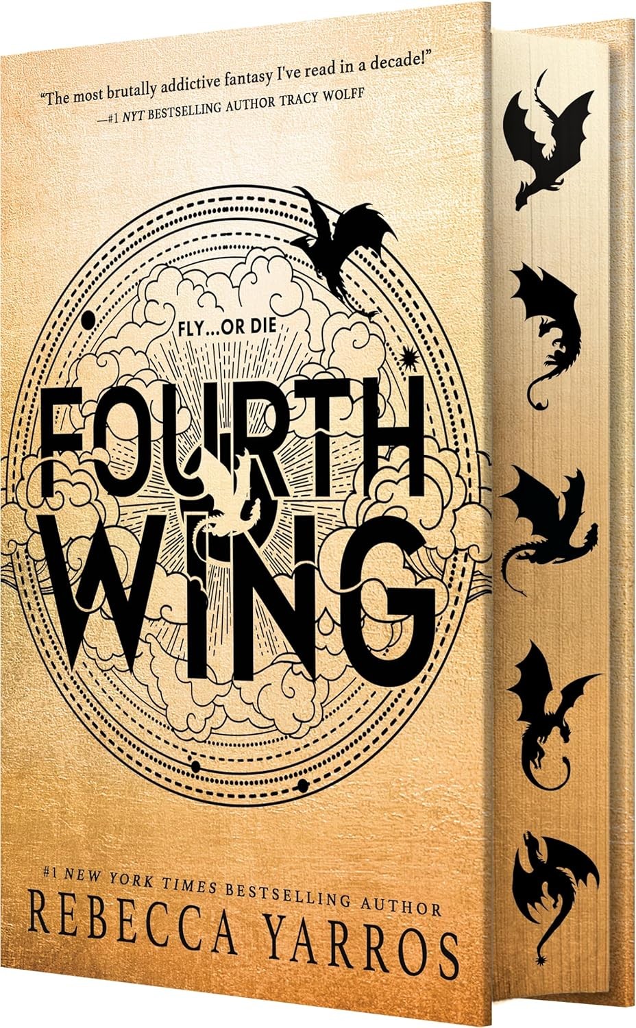New: FOURTH WING – Rebecca Yarros, Hardcover with Sprayed Edges