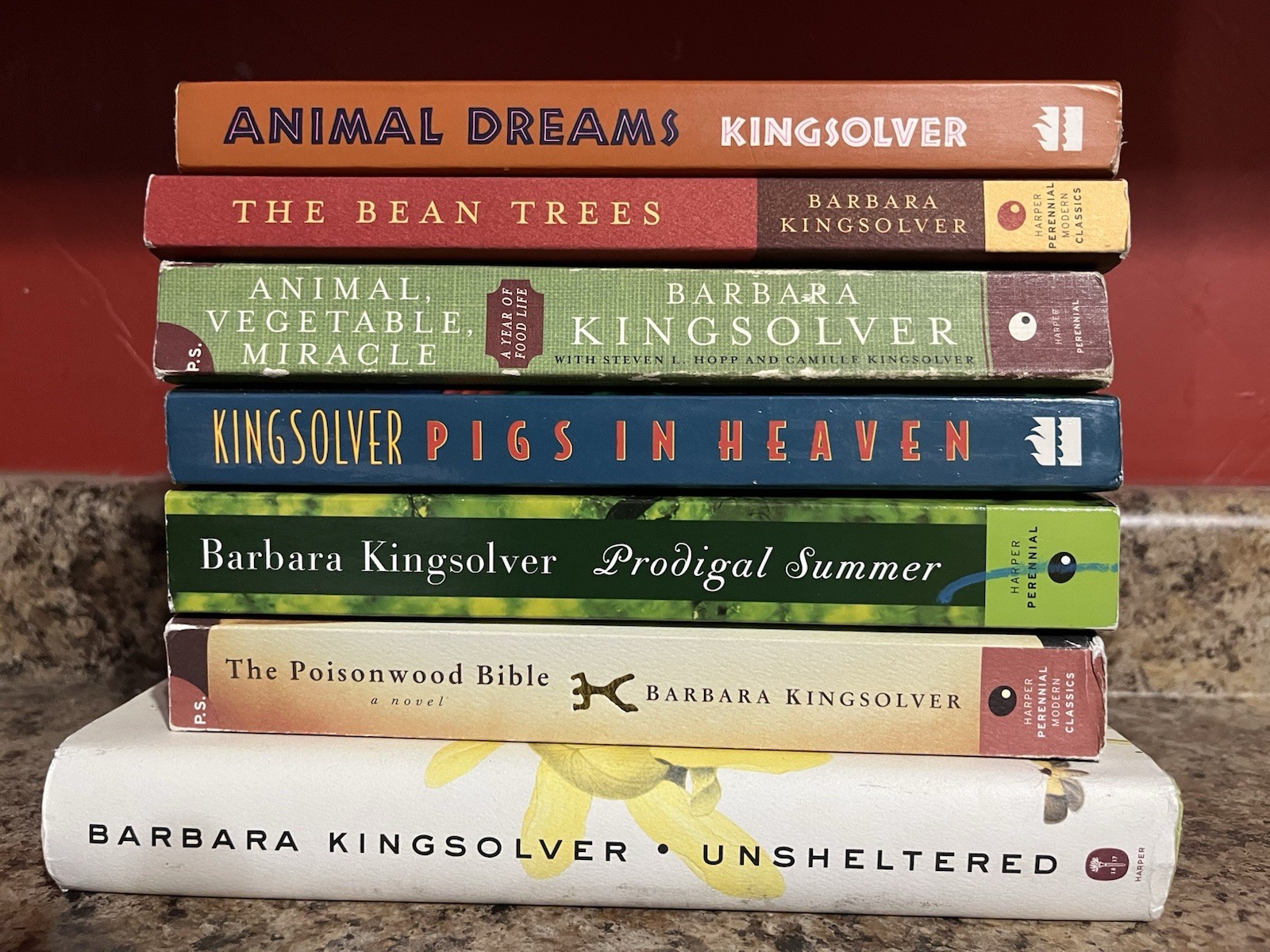 Barbara Kingsolver 7 Book Lot Animal Vegetable Miracle Poisonwood Bible Bean
