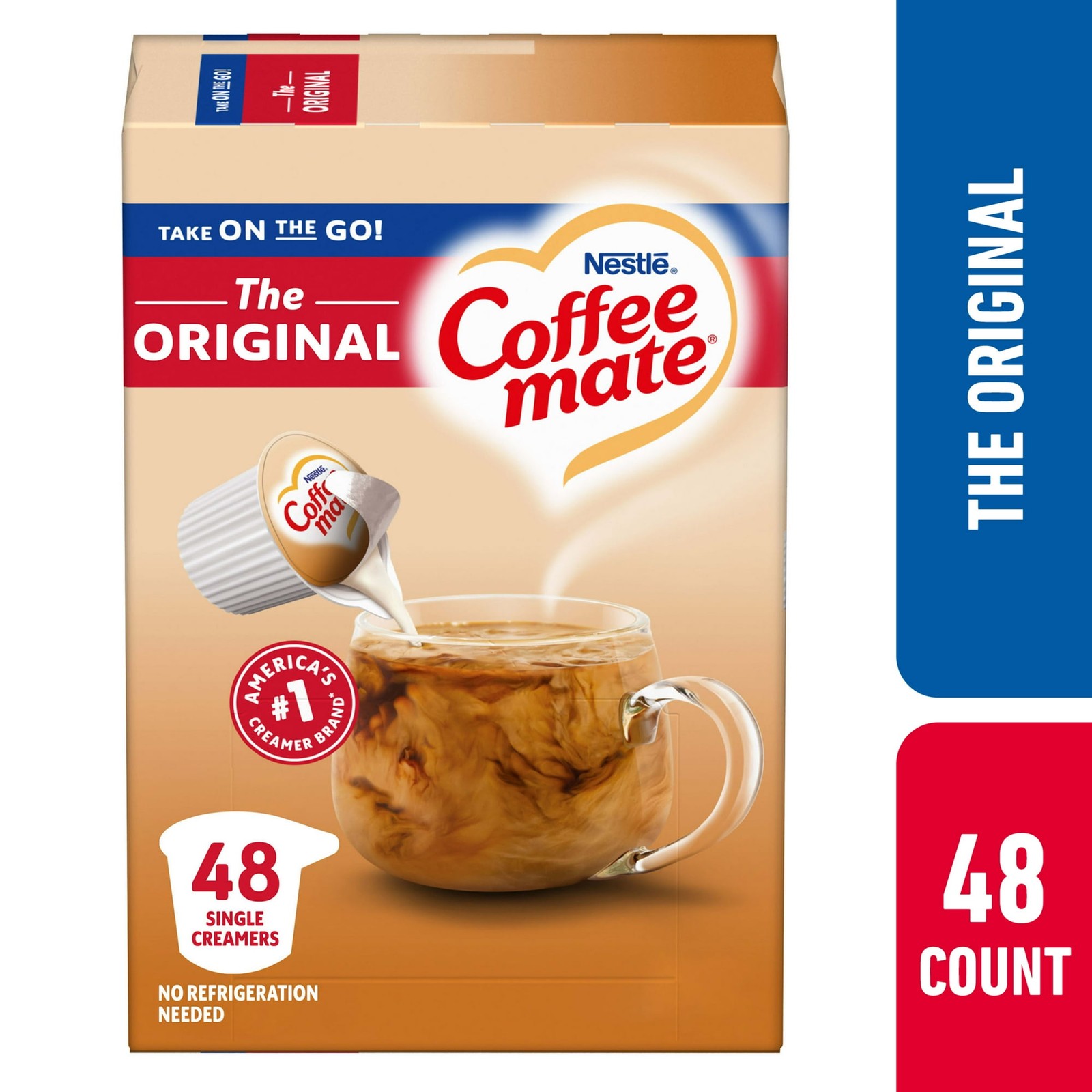 Nestle Coffee Mate, The Original Liquid Coffee Creamer Singles,9 fl oz, 48 Count