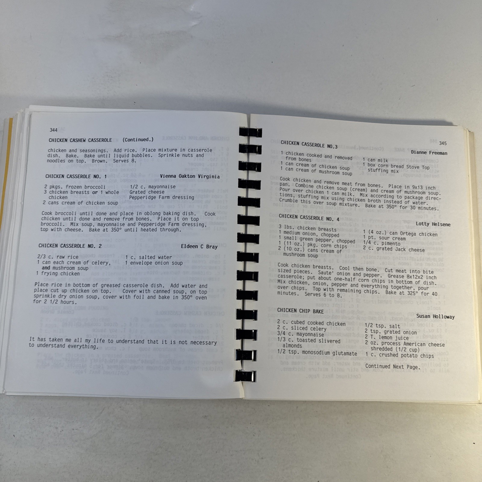 Hot Springs South Dakota SD Cookbook Vintage 1983 Black Hills house wife cookie