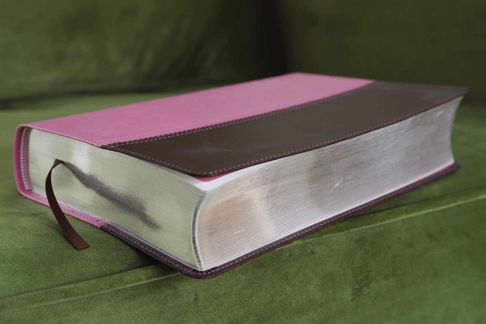 NIV, KJV, Parallel Bible, Large Print, Leathersoft, Pink/Brown: The World’s T…
