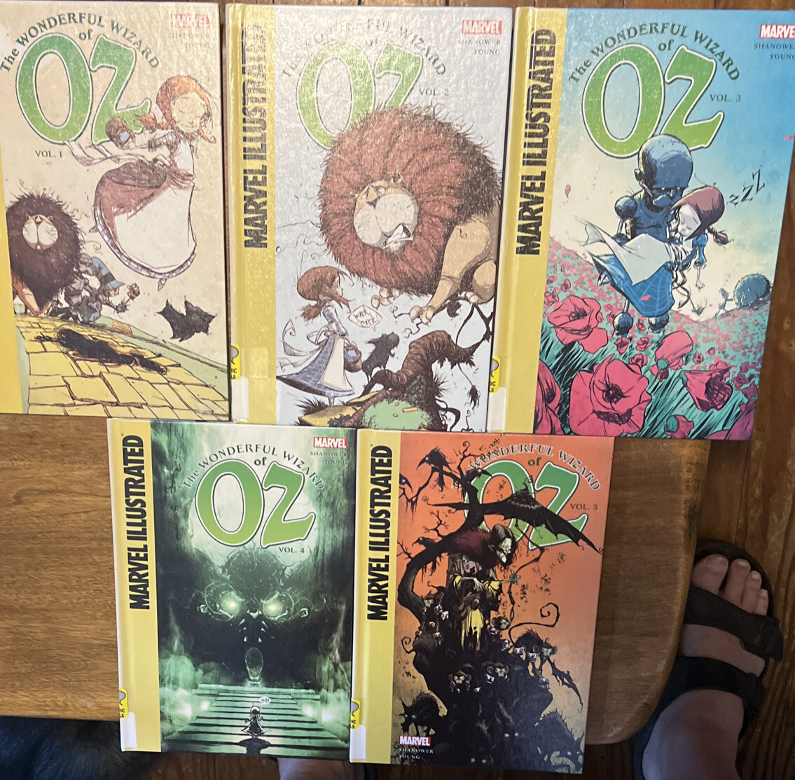 5 Volume Set The Wonderful Wizard of Oz. Marvel.