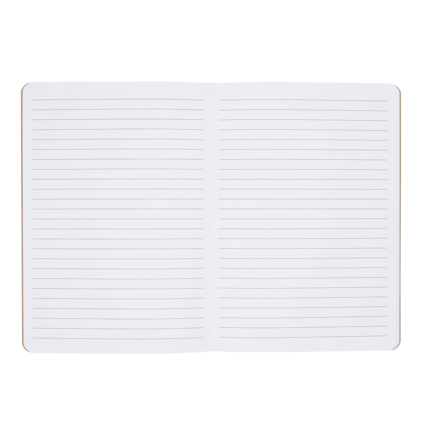 Inspirational Notebooks Set – 8 Pack A5 (5.8 x 8.3 in) Kraft Paper Lined – Bu…