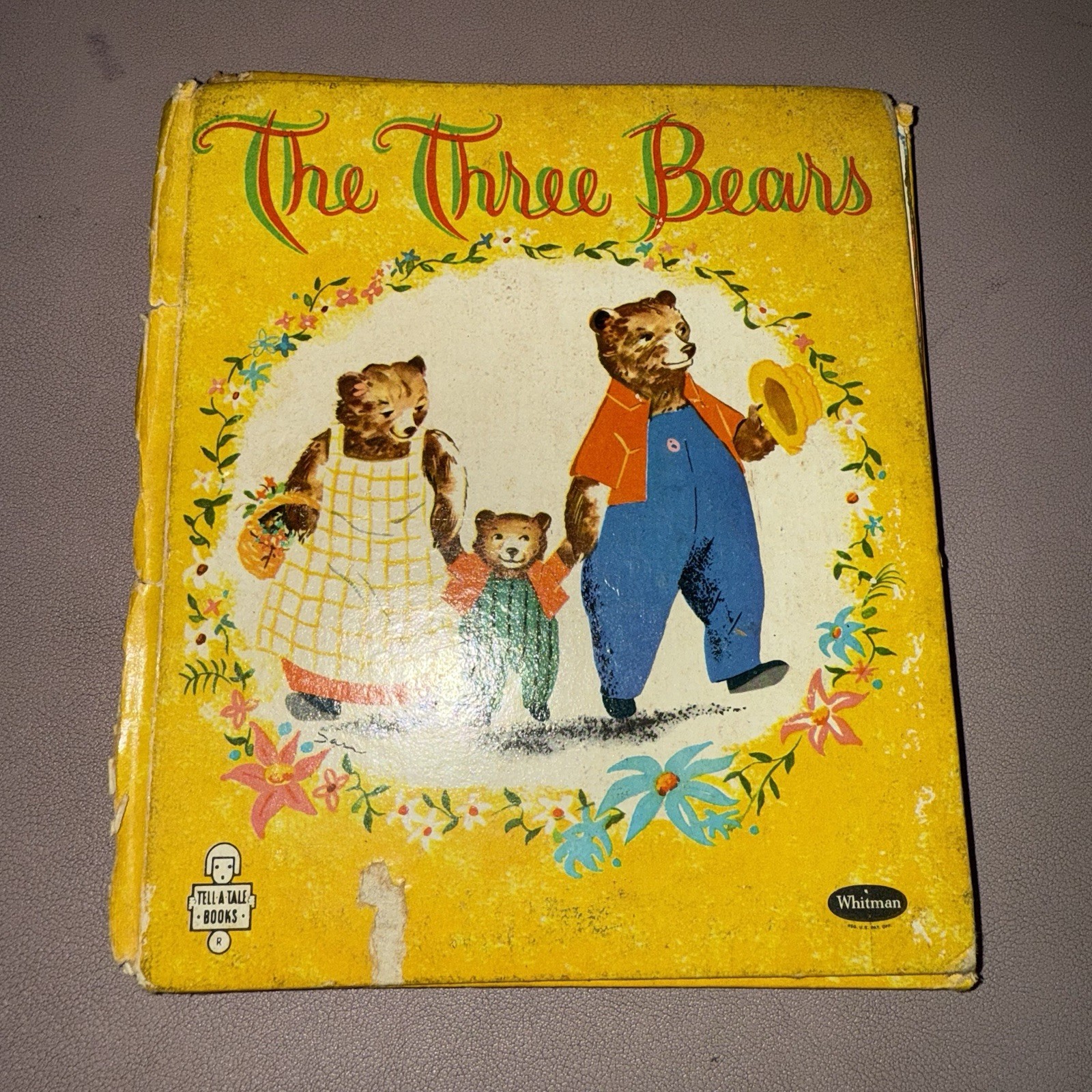 Vintage The Three Bears Children’s Book Whitman Tell-A-Tale 1959 Hardcover USA