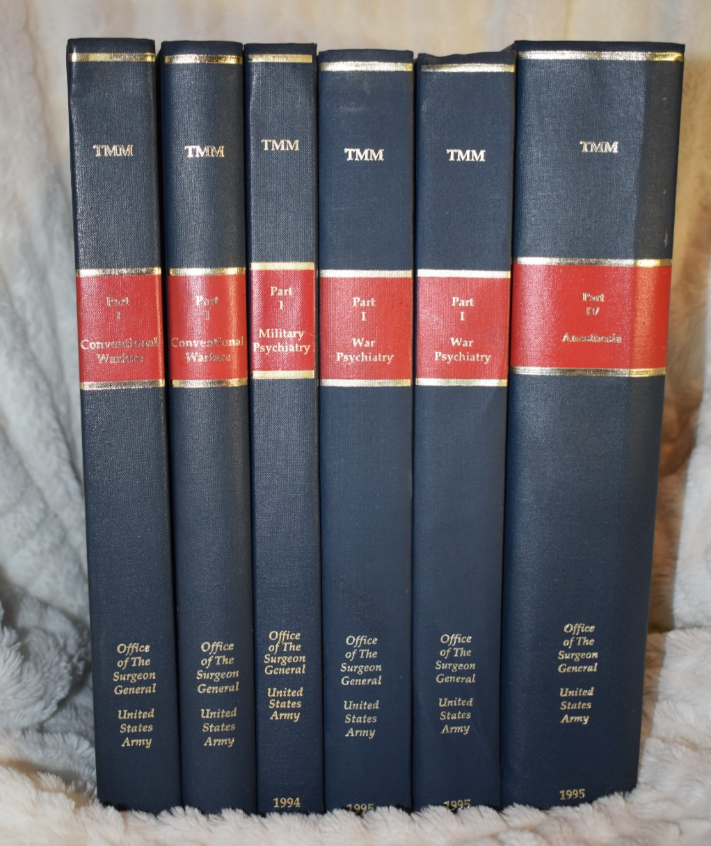 Textbooks of Military Medicine Lot of 6 Psychiatry Blast Trauma TMM History