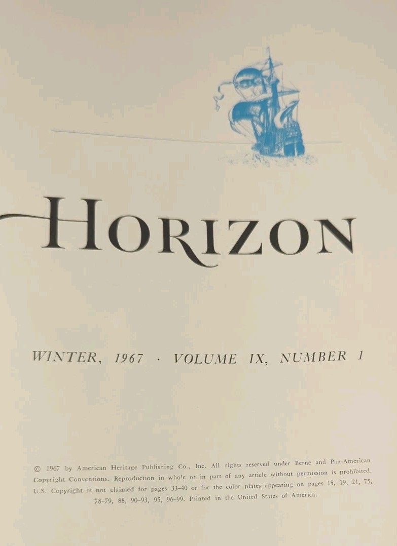 Horizon A Magazine of the Arts, Autumn 1966, Winter 1967, Lot Of 2 HC Decor Art