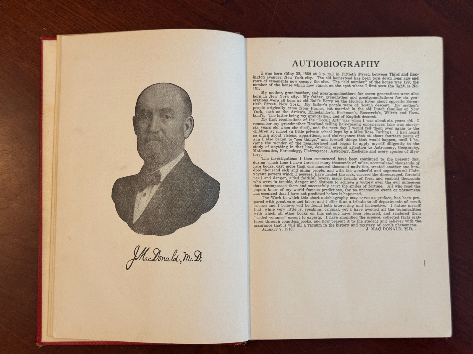 vtg 1923 book SECRETS OF ASTROLOGY REVEALED ills CHARTS+ MacDonald HC Rare 1920s