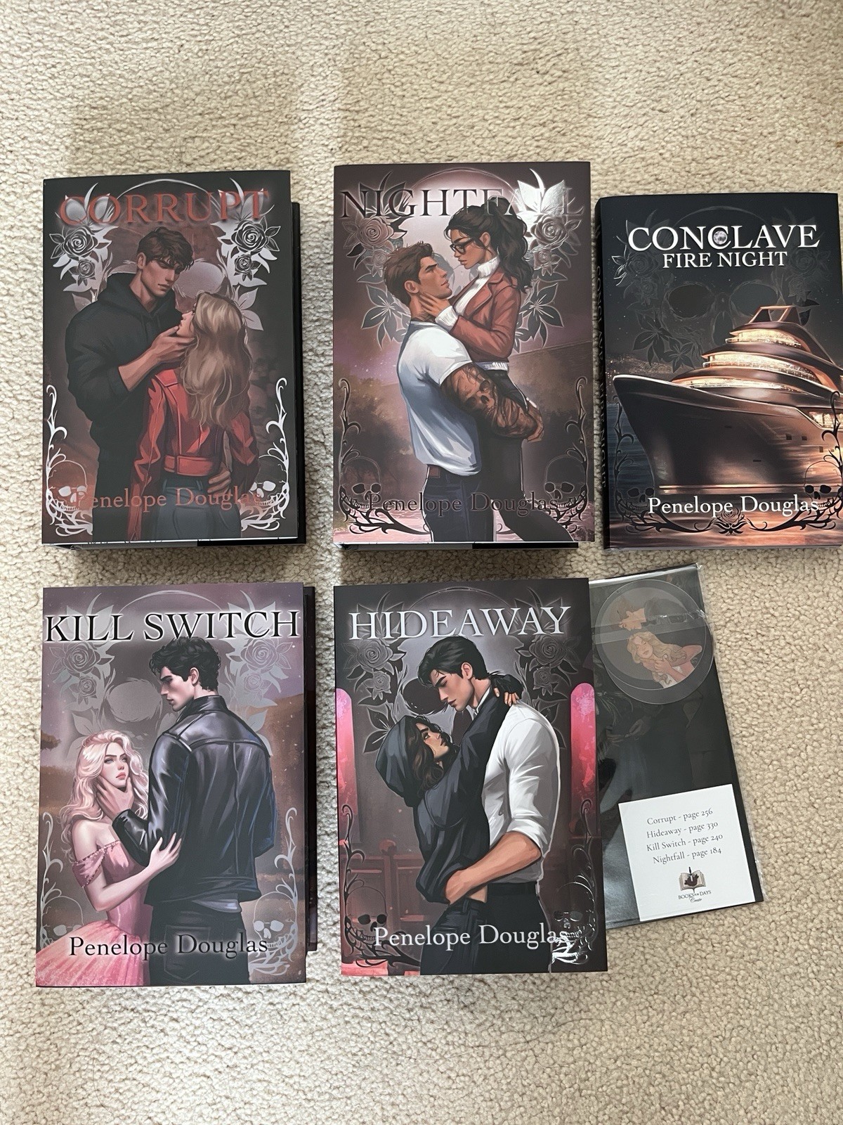 Books For Days Crate Penelope Douglas Devil’s Night Series + overlays