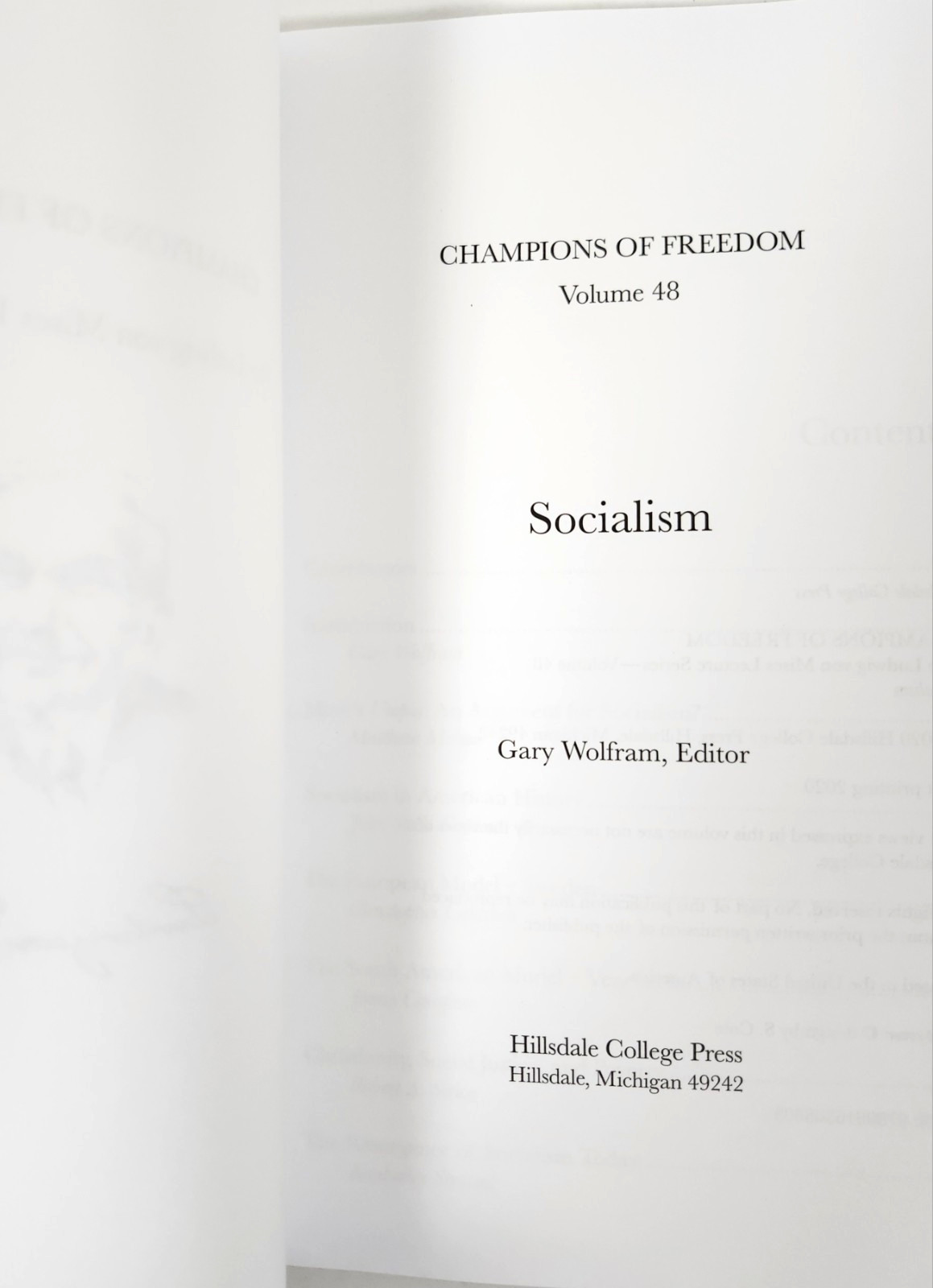 Champions of Freedom Lot-Ludwig von Misees Lecture Series: 2010s TP-Economics