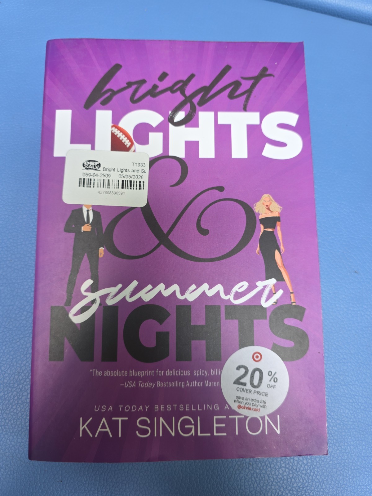 Bright Lights & Summer Nights by Kat Singleton-paperback New 1st Ed – Romance