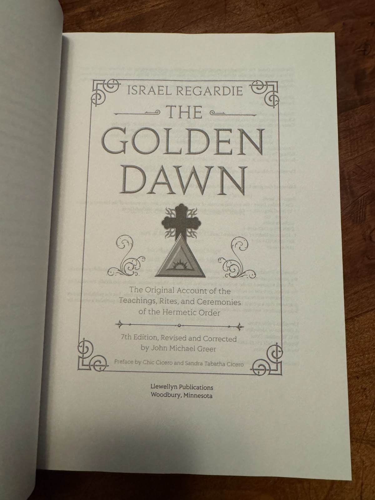 THE GOLDEN DAWN Israel Regardie 7TH EDITION by John Michael Greer Hardcover Book