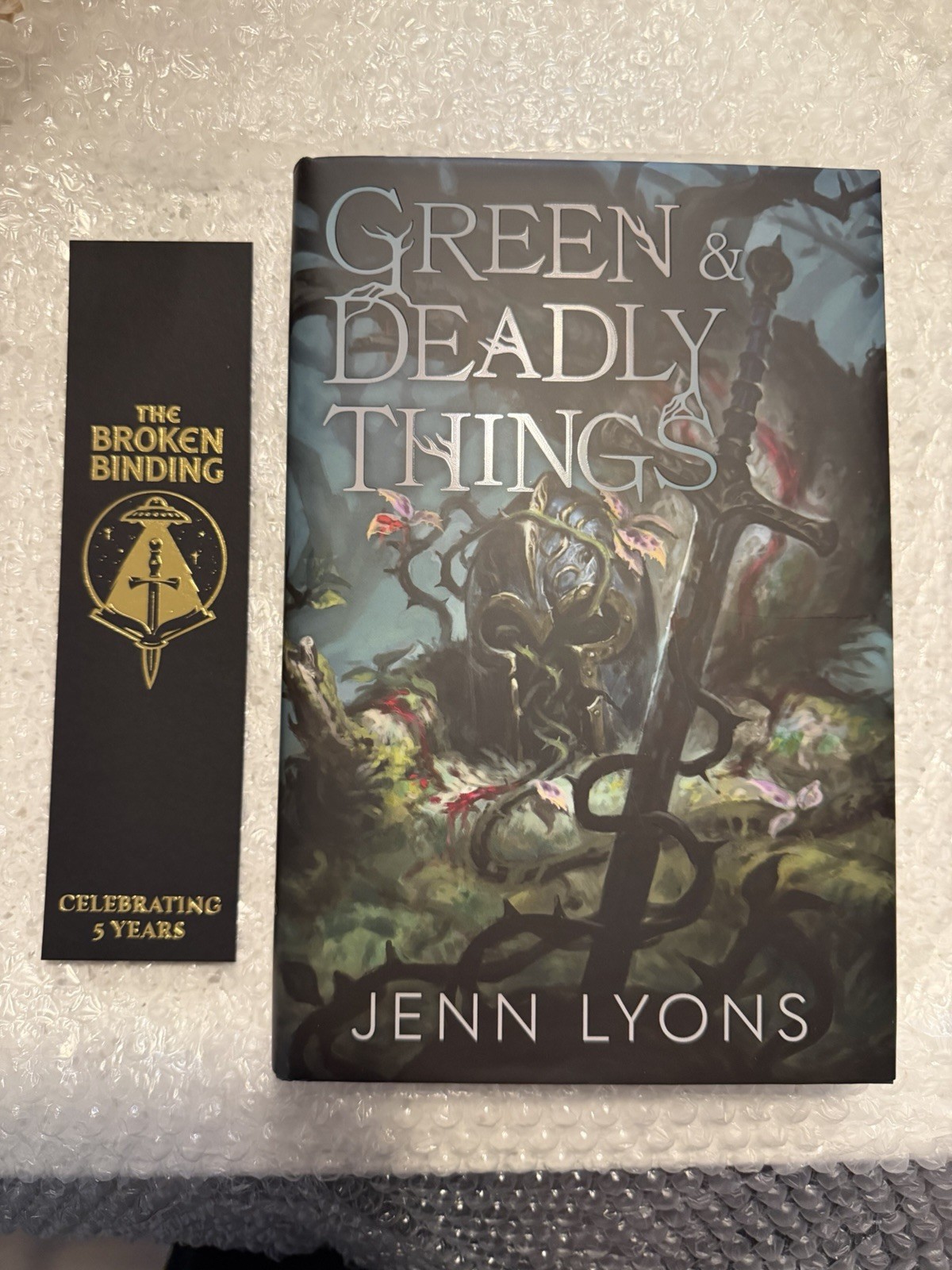 The Broken Binding – Green & Deadly Things by Jenn Lyons Signed