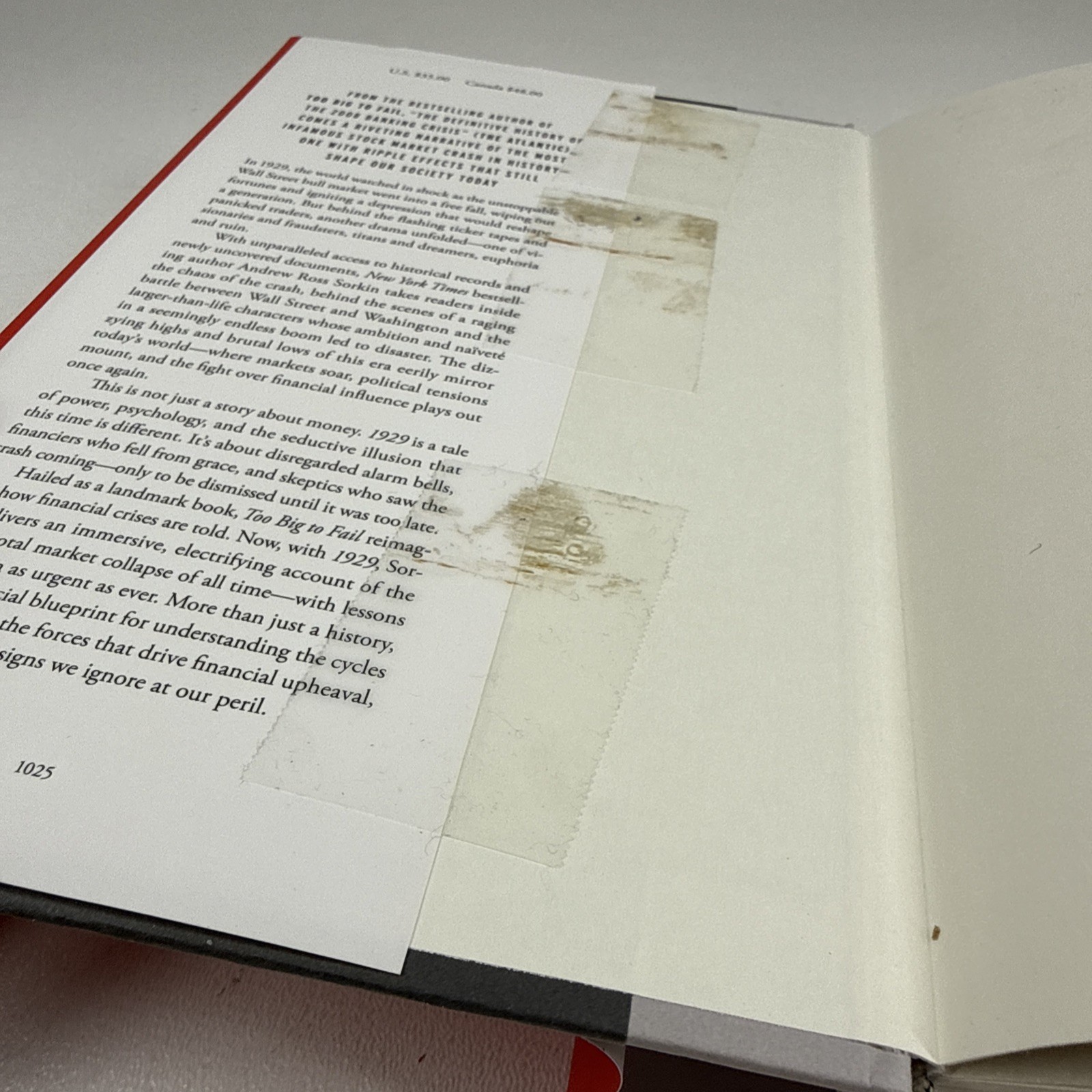1929 Inside the Greatest Crash Andrew Ross Sorkin Hardcover DJ