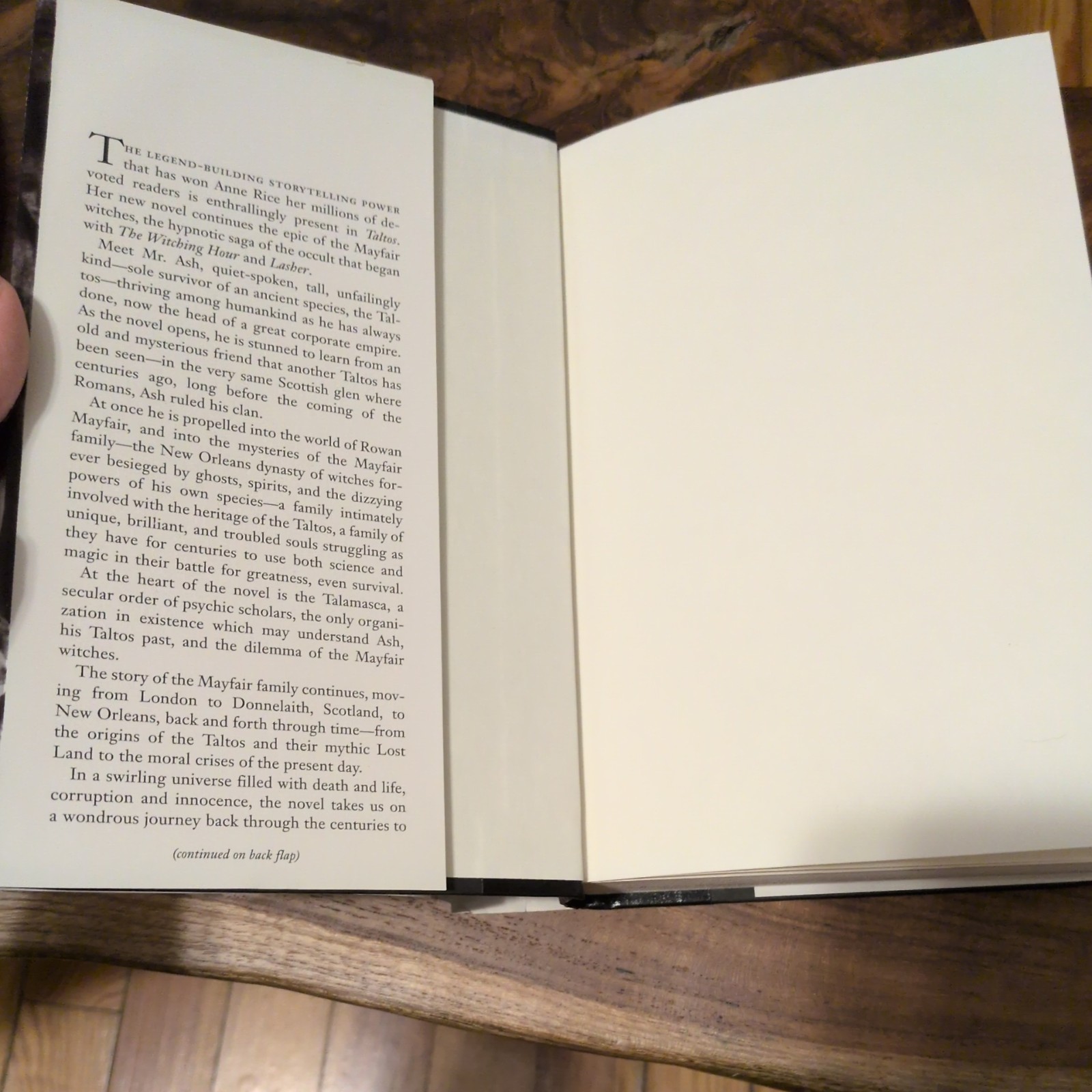 Taltos: Lives of the Mayfair Witches by Anne Rice 1994 Hardcover