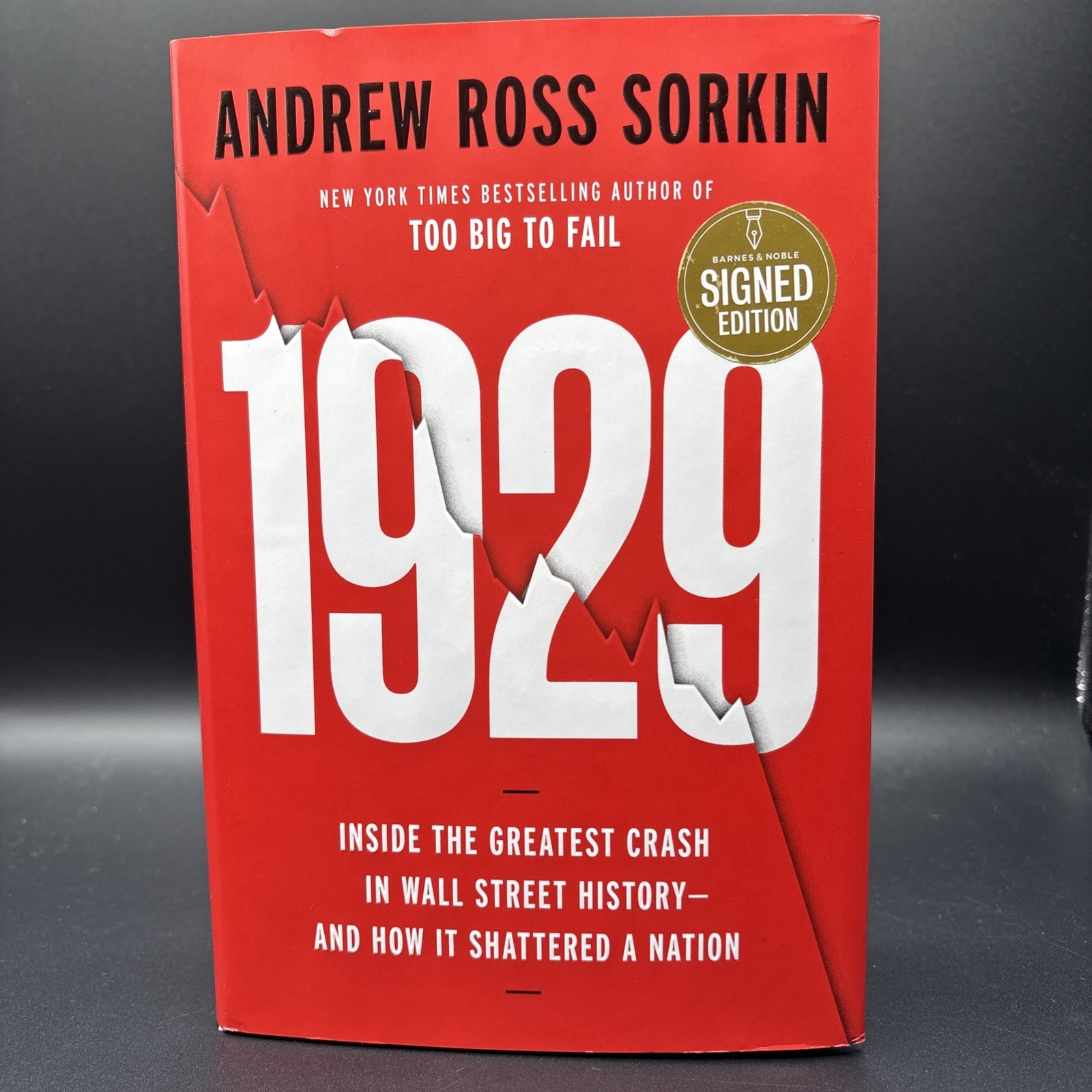 1929 by Andrew Ross Sorkin (2025, Hardcover) SIGNED 1st Printing Like New