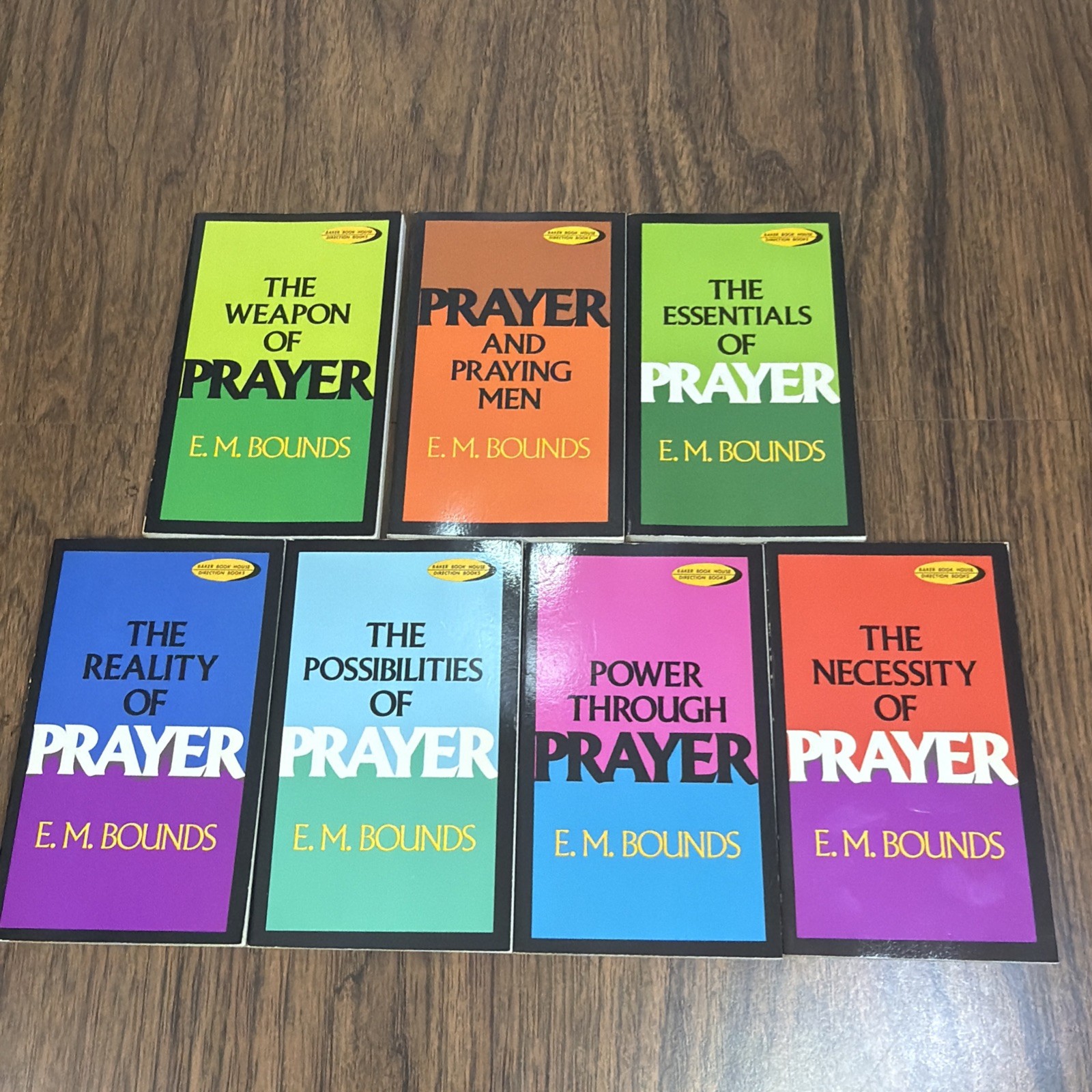E.M. Bounds Books on Prayer PB Lot of 7 – Baker Book House Direction Vtg 70s 80s