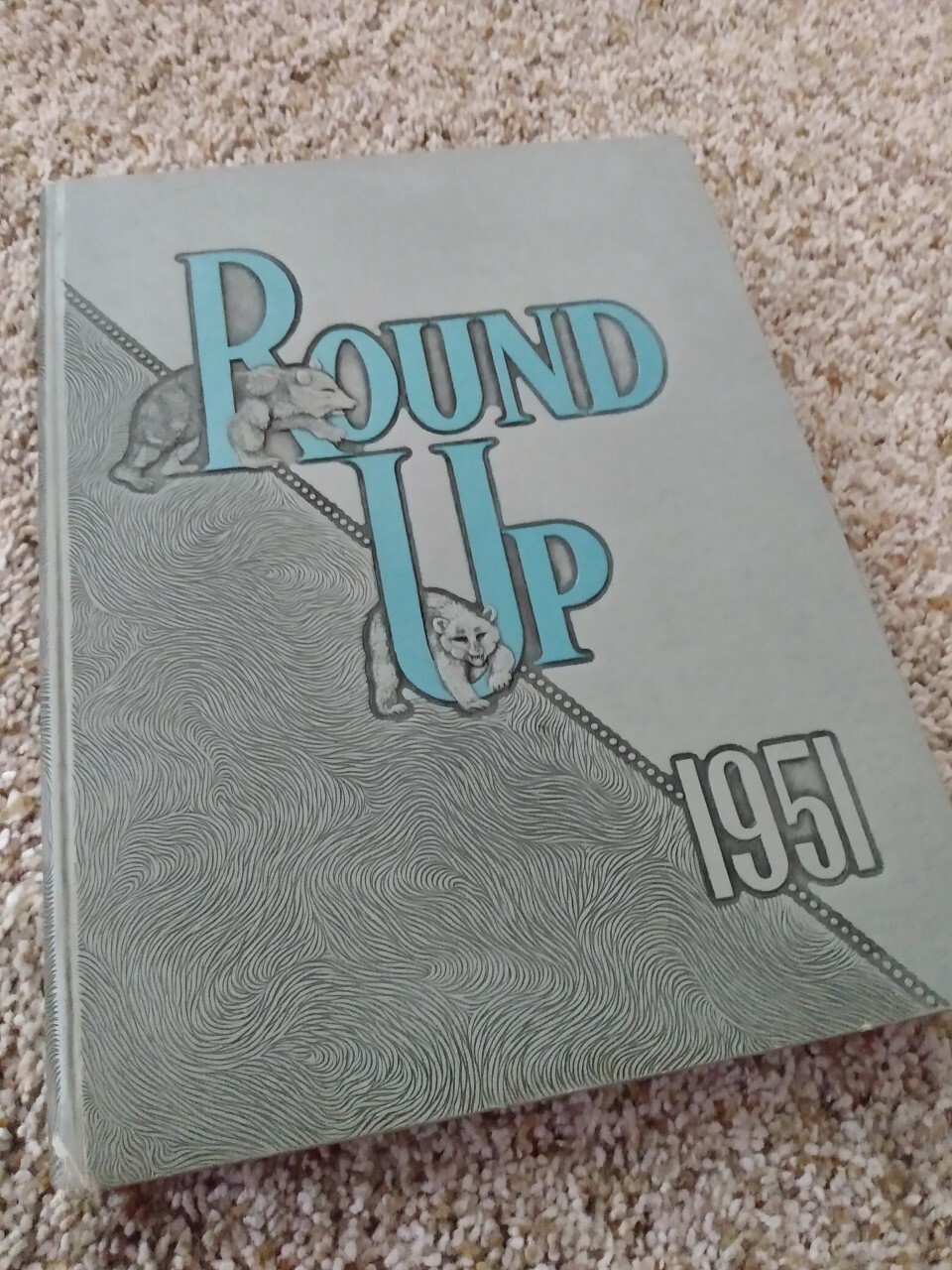 Baylor University 1951 Yearbook Round Up Annual Hardback Book Waco Texas Bears