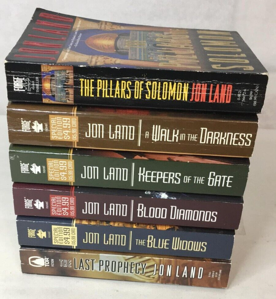 Lot of 6 BEN KAMAL SERIES BOOKS 2-7 by JON LAND – Paperback – Near Complete