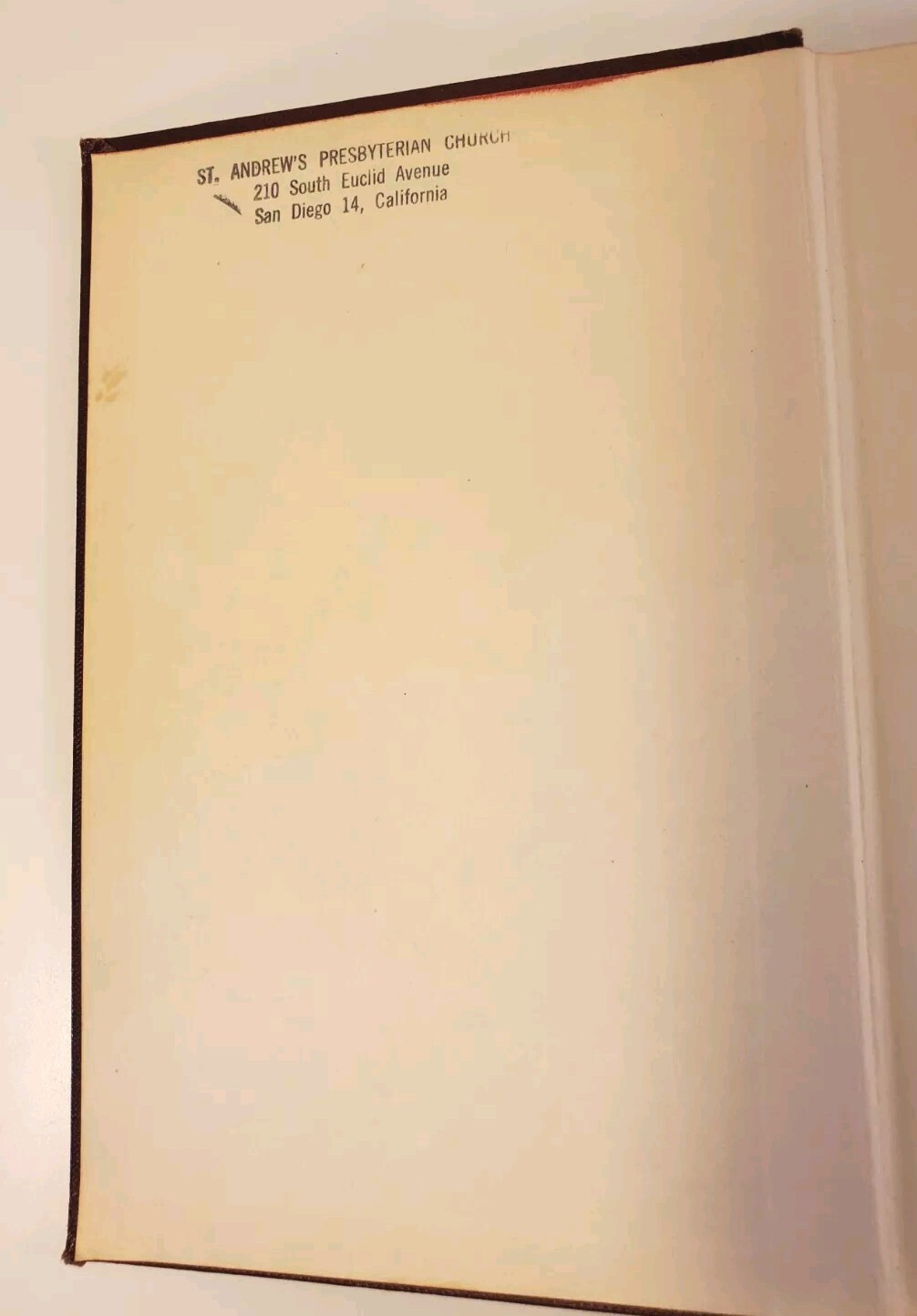 The Hymnbook Published By Presbyterian Church In The US 1952 Hardcover 576 Pages
