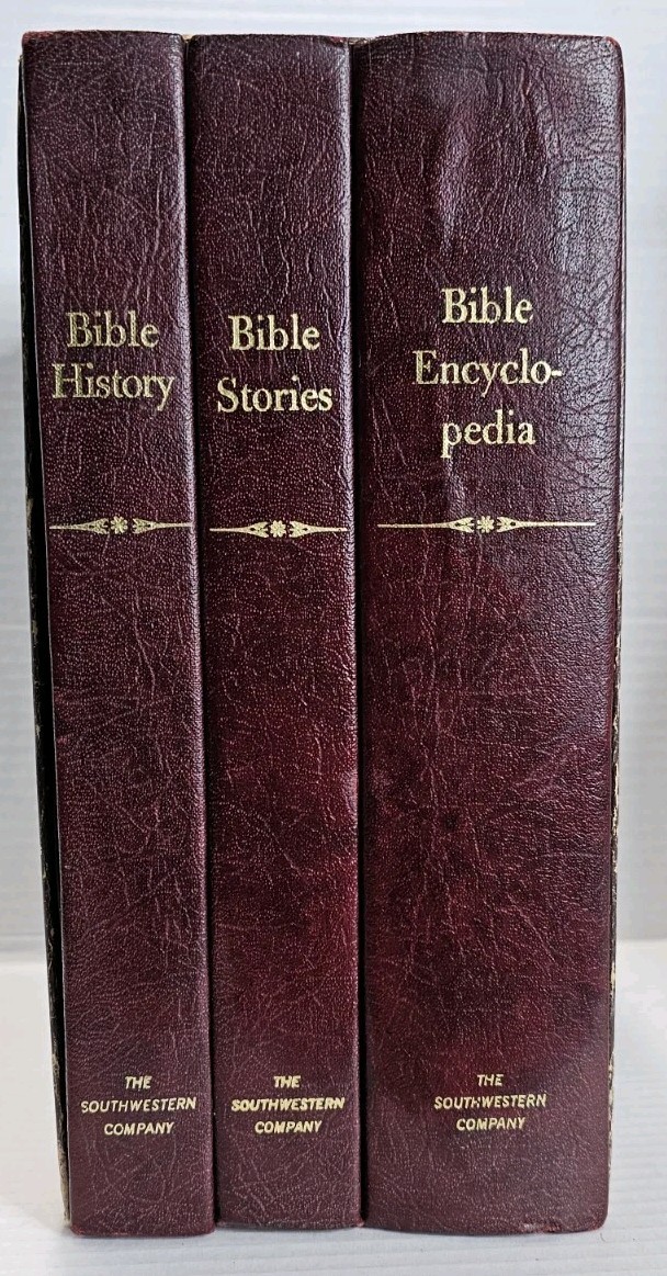 The Layman’s Bible Library Encyclopedia 3 Vol Box Set History Stories Reference
