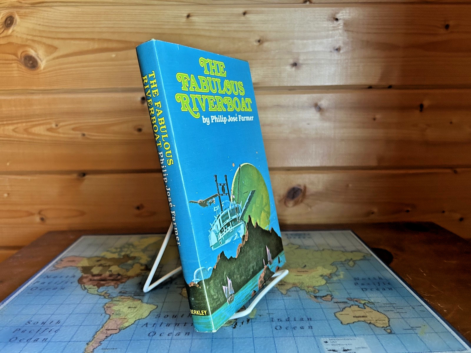 The Fabulous Riverboat by Philip Jose Farmer – 1971 BCE HCDJ – Riverworld #2