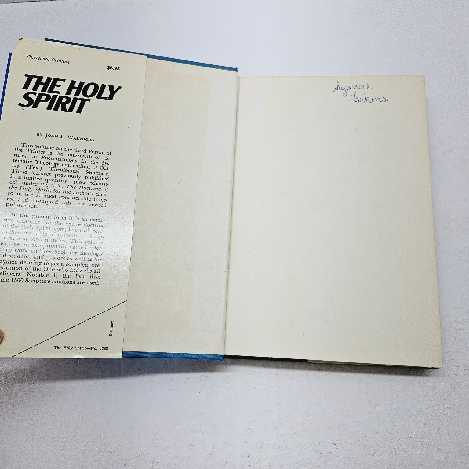 Vintage Religion – The Holy Spirit – John F. Walvoord 1975 Theology Hcdj