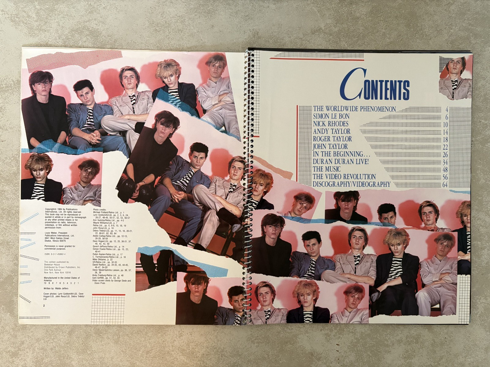 Duran Duran Book Spiral Bound, 64 pages, US Publications International