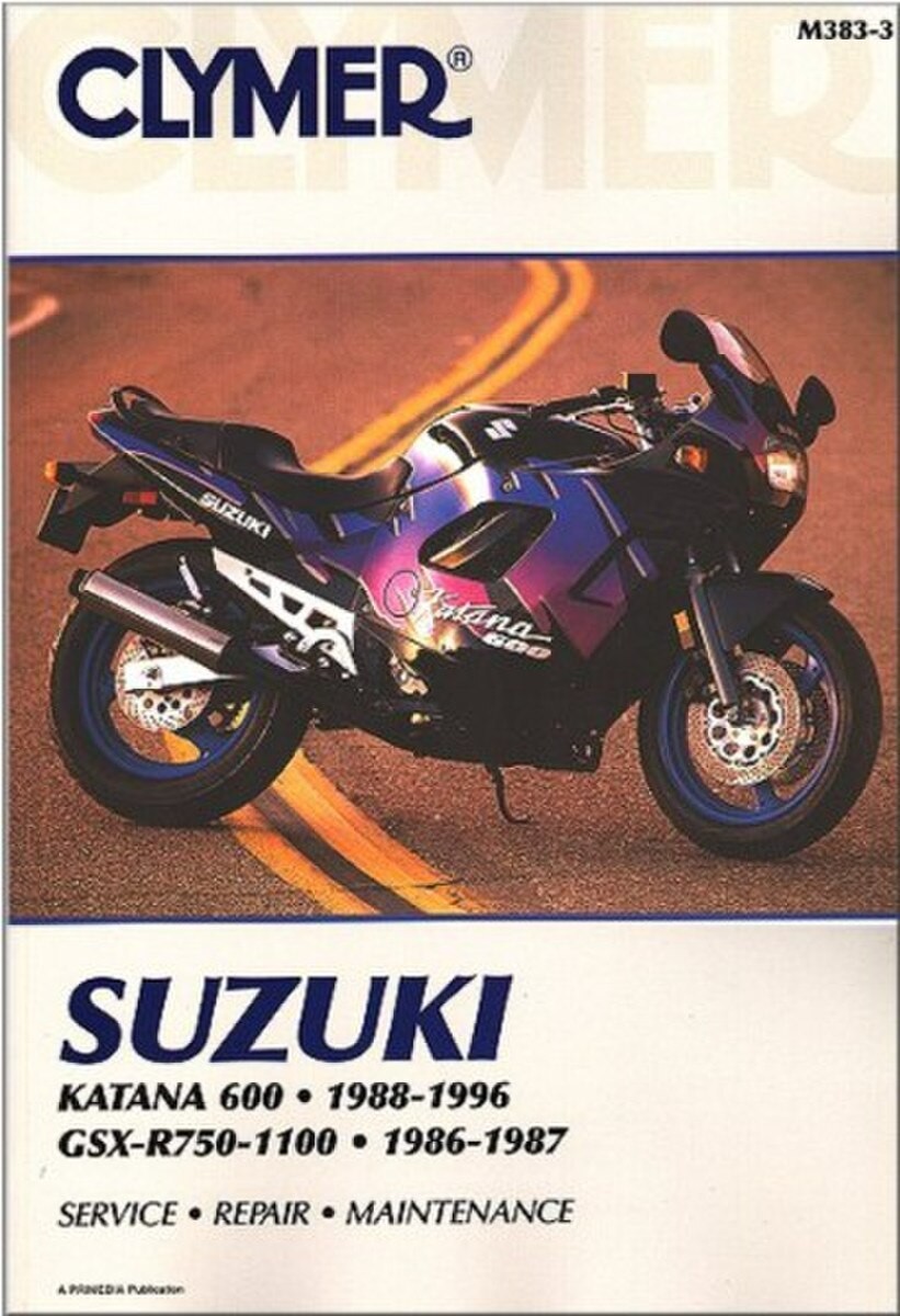 CLYMER SUZUKI REPAIR MANUAL 600-GSXR1100 ’86-96 27-M383