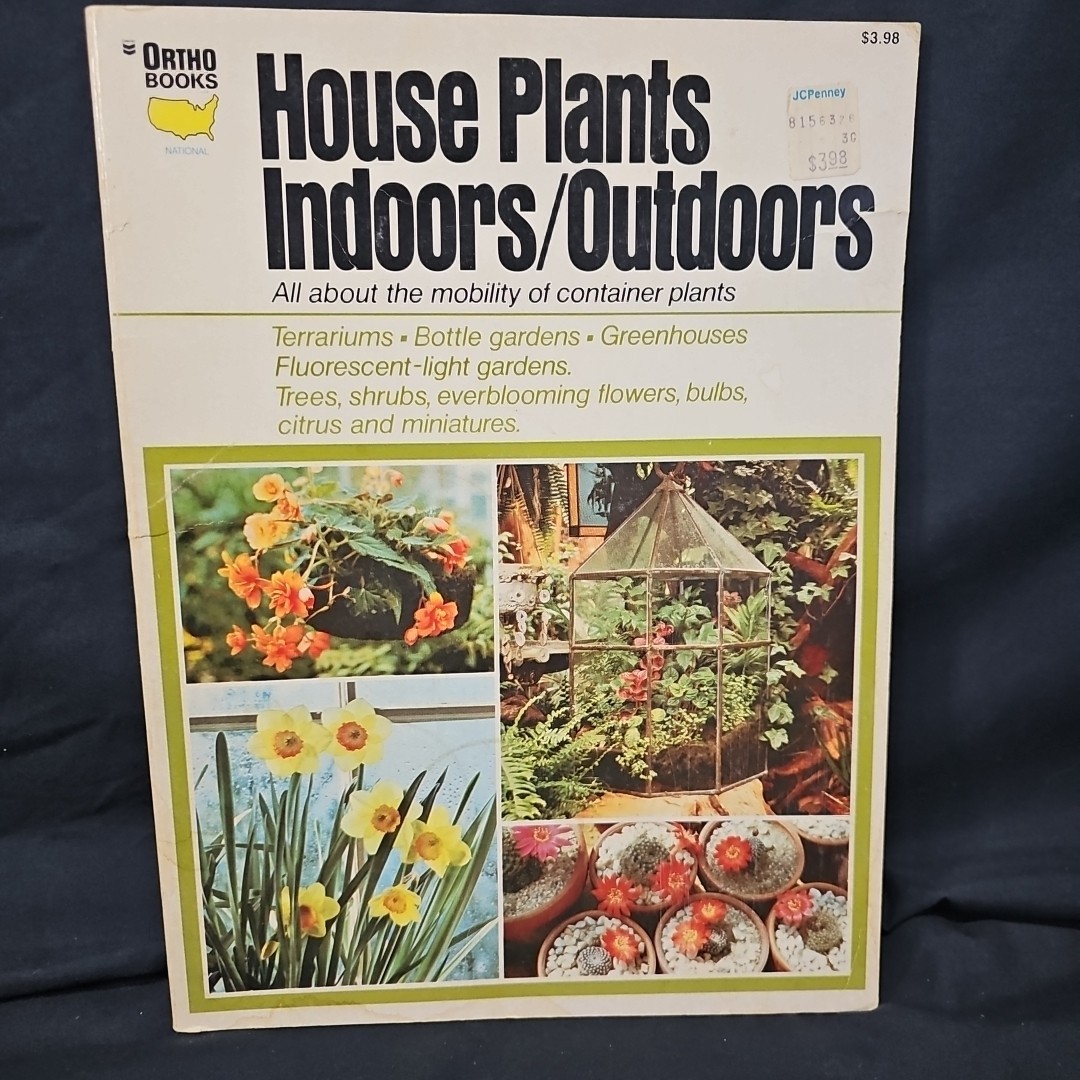1974 Ortho House Plants Indoors Outdoors Book paperback 96 pages