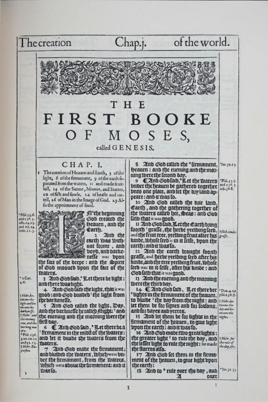 1611 King James Bible – Regular Facsimile Edition Imitation Leather Hardcover