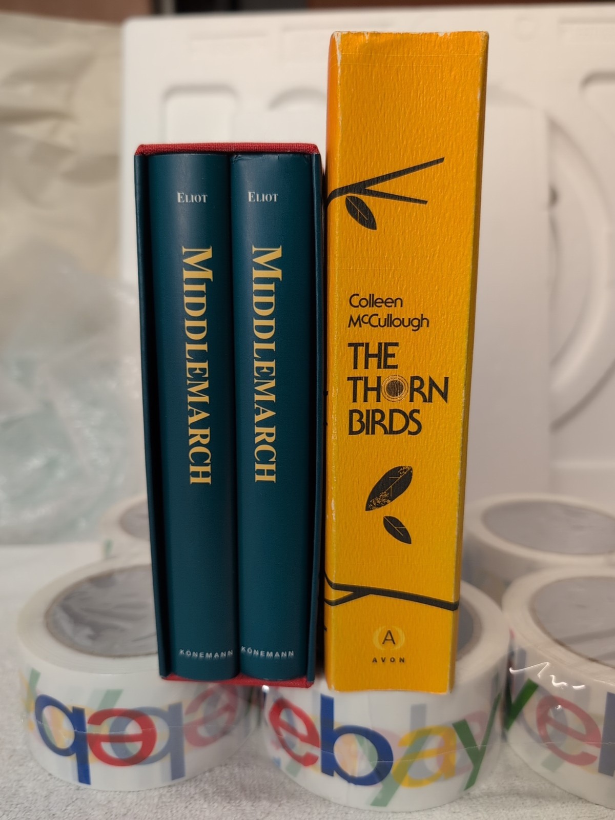 MIDDLEMARCH Collector’s Edition Slipcase + THE THORN BIRDS by Colleen McCullough
